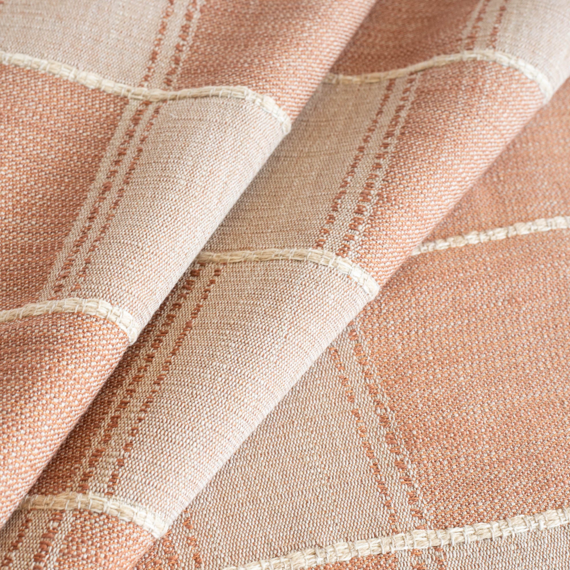 Premium Sutton Fabric in Terracotta - Soft & Durable Upholstery Material for Sofas, Chairs & Home Decor