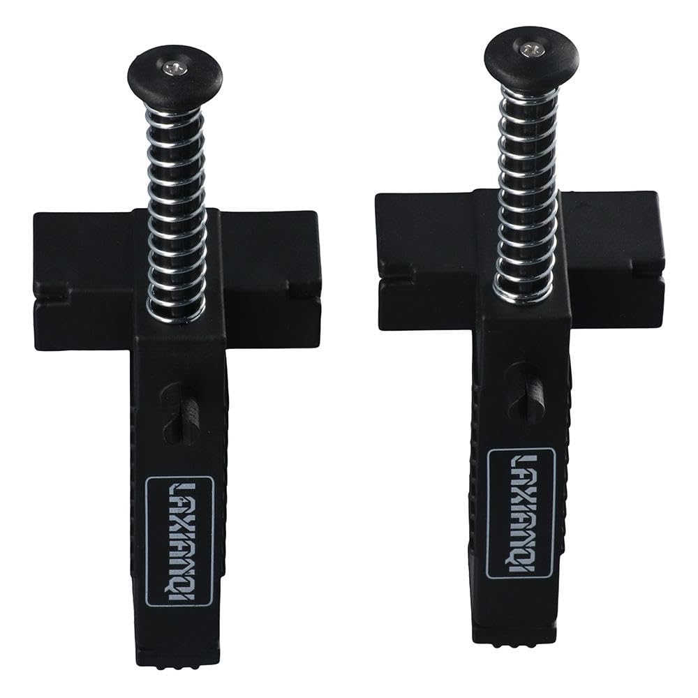 Durable Plastic Leveling Tool Kit for Masonry & Bricklaying - Black Spring-Loaded Clip Construction Accessories | Perfect for Plumbers, Builders & DIY Home Projects