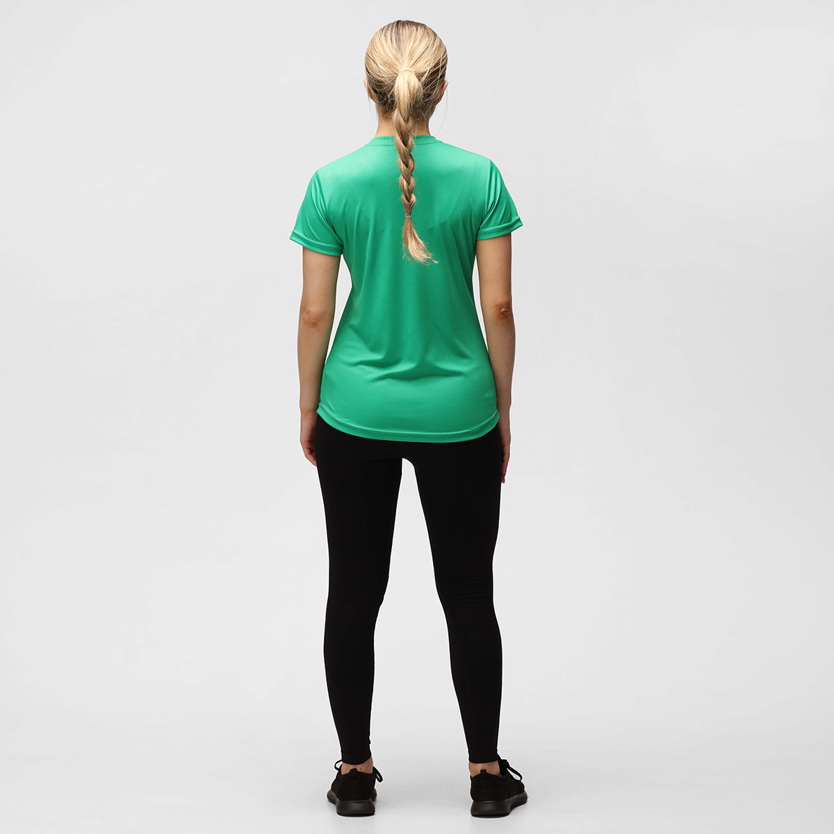 Kelly Green Diamond Women's Technical T-Shirt - Moisture Wicking, Breathable & Quick-Dry for Running, Yoga & Outdoor Activities