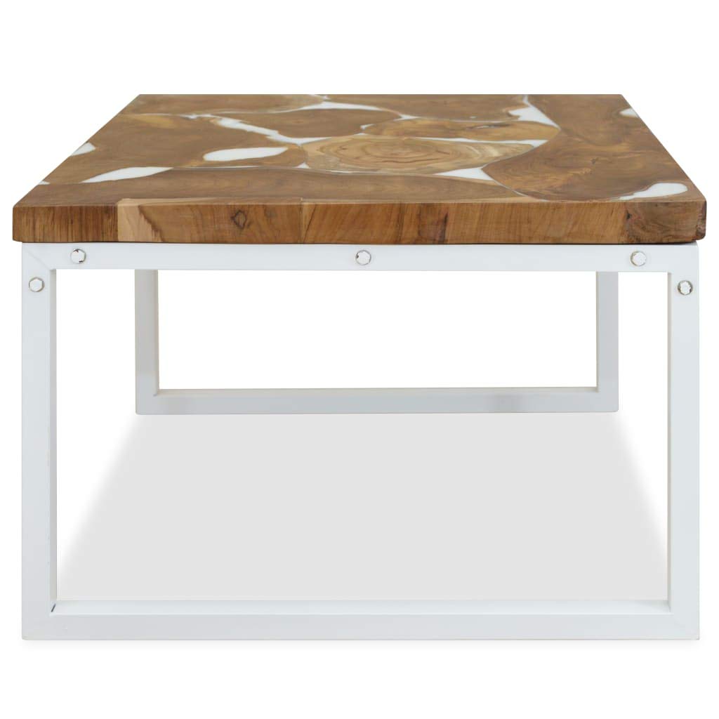 CHARMMA Teak Resin Coffee Table 23.6