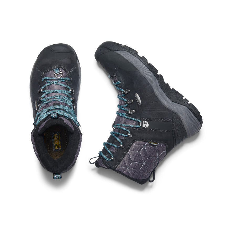 Women's Revel IV High Polar Waterproof Winter Boots - Black/North Atlantic - Warm Snow Boots for Hiking, Ice Fishing & Cold Weather Outdoor Activities