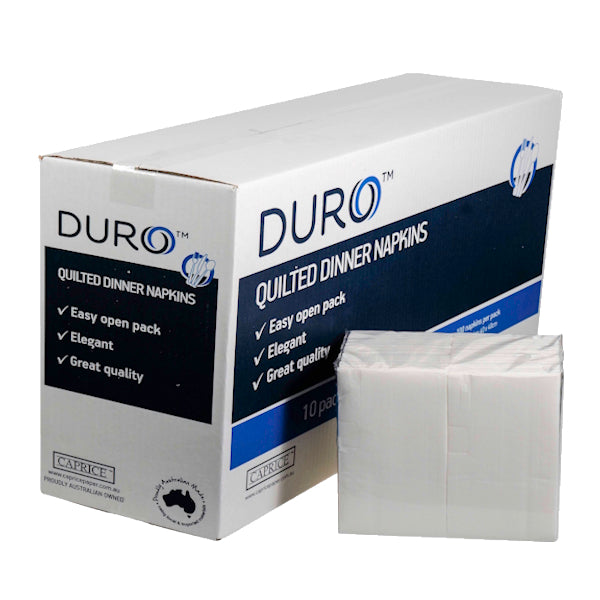 Premium Caprice Duro Quilted Dinner Napkins - 1000 Count GT Fold - Elegant Table Setting for Weddings, Parties & Fine Dining