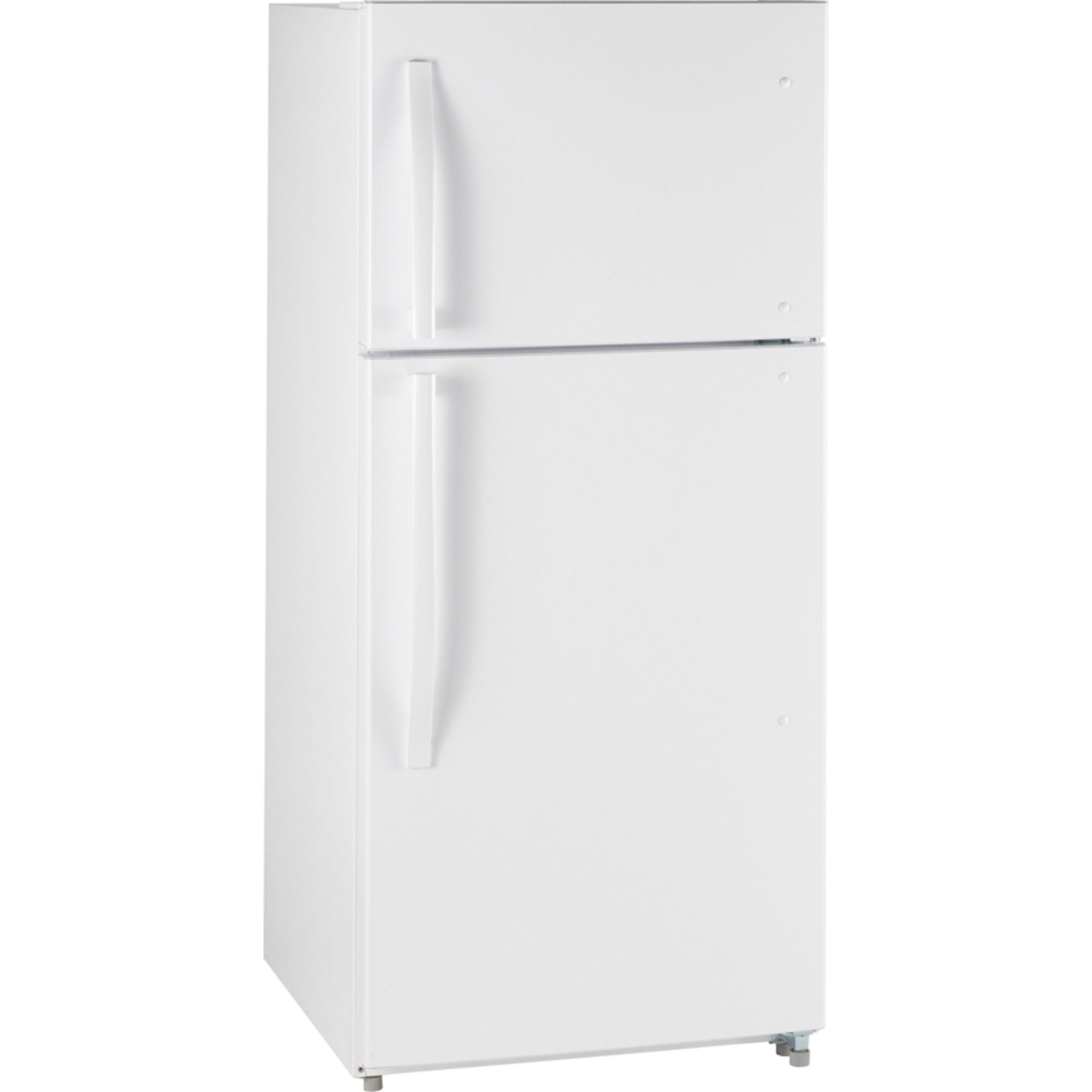 Moffat 18 cu.ft. Top Freezer Refrigerator in White - Energy Efficient Stainless Steel Kitchen Appliance for Home, Apartment & Office Use - MTE18GTKWW