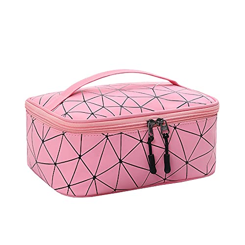 Fastunbox Pink Diamond Makeup Organizer Bag for Travel & Storage