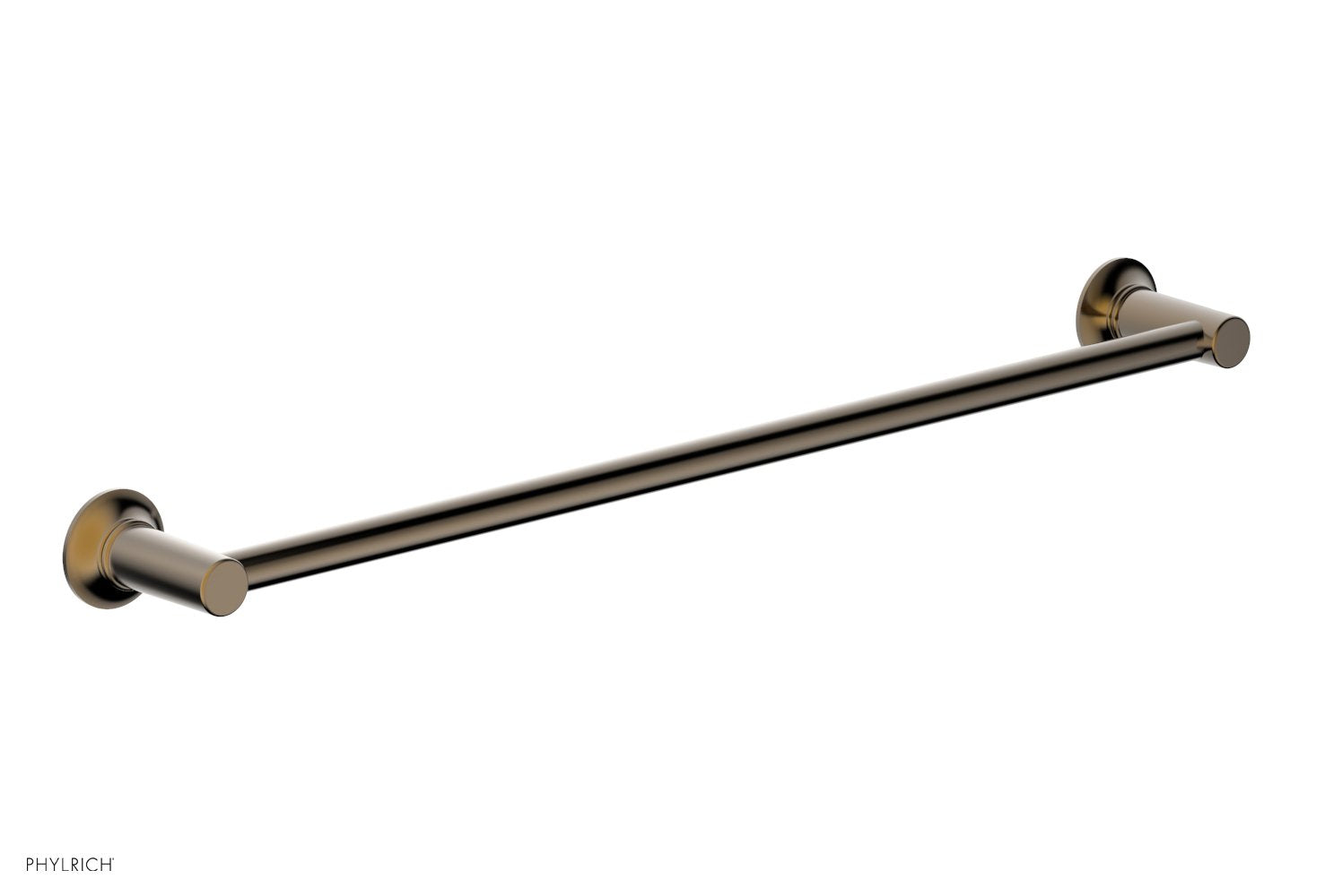 HEX MODERN 24-Inch Towel Bar 501 71 - Brushed Nickel Bathroom Towel Rack for Hand & Bath Towels - Perfect for Bathroom, Spa, and Guest Room Decor