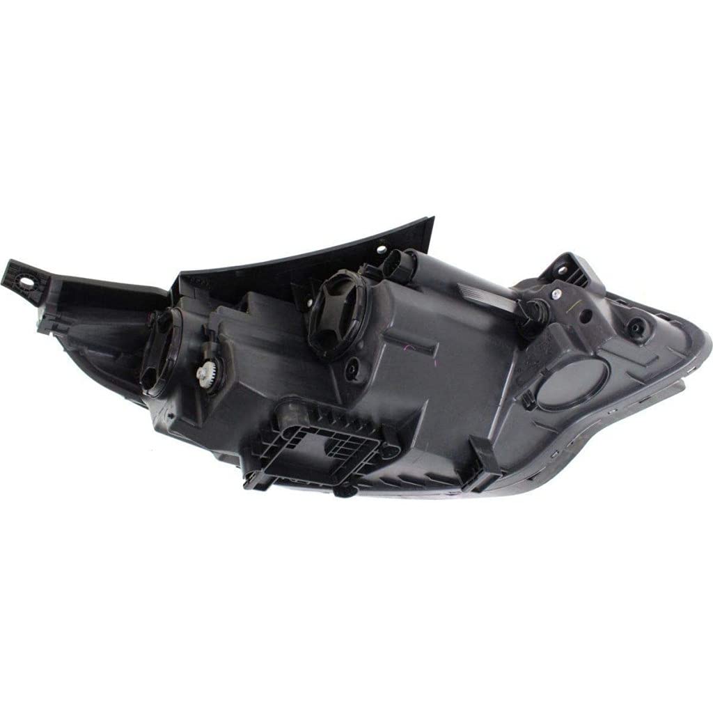 KarParts360 Replacement Headlight Assembly for 2016-2018 KIA Optima - Driver Side with Bulbs (Black Housing) - CAPA Certified - Direct Replacement for KI2502196 - Perfect for Night Driving & Enhanced Visibility