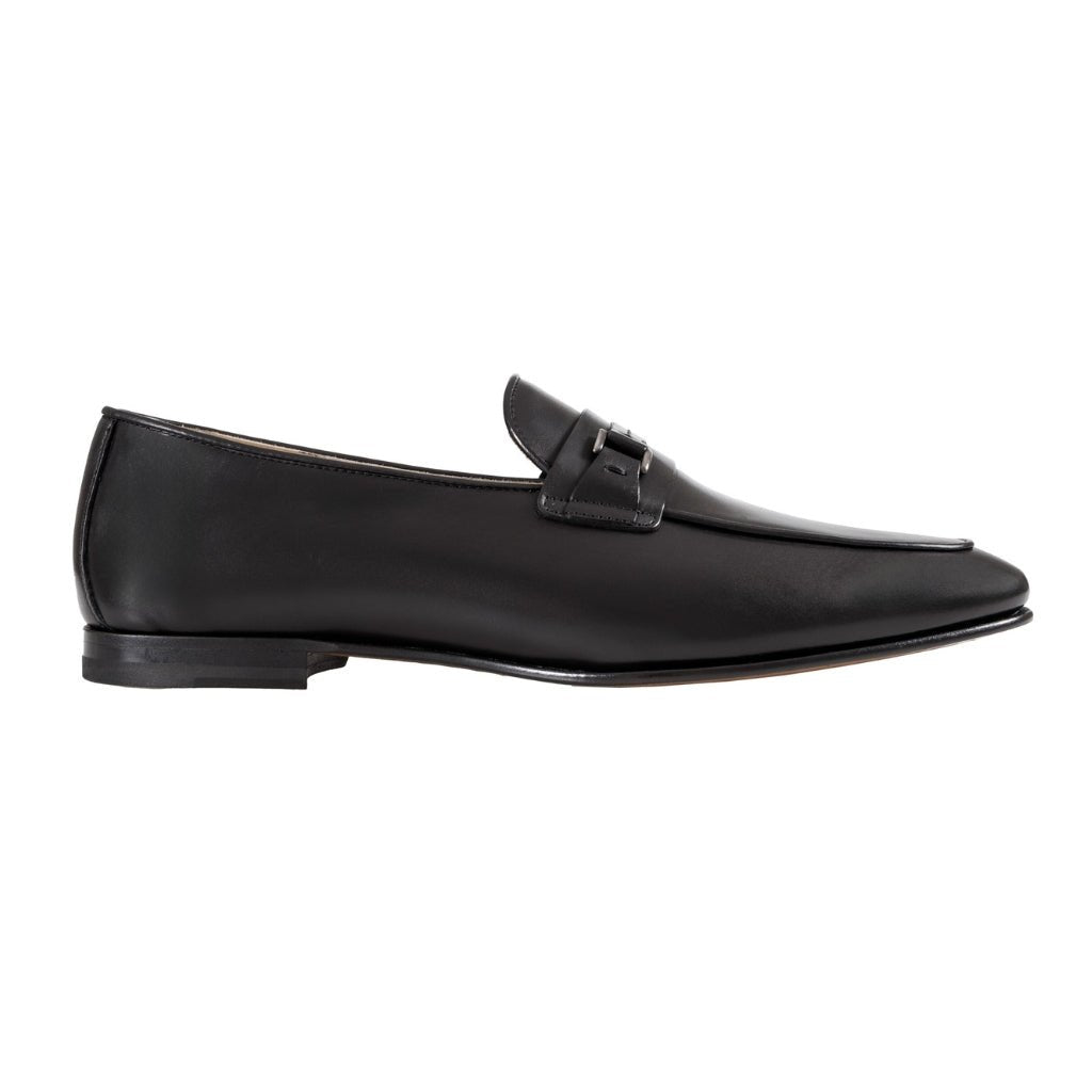 Premium HENRY SARTORIAL Black Calf Leather Moccasin Shoes for Men - Comfortable & Stylish Loafers for Casual Wear, Office, and Travel