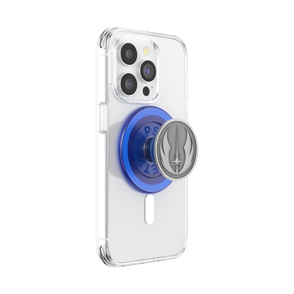 PopSockets MagSafe-Compatible Phone Grip & Holder - Wireless Charging Friendly - Star Wars Jedi Icon Design for iPhone 12/13/14/15 - Perfect for Gaming, Driving & Everyday Use