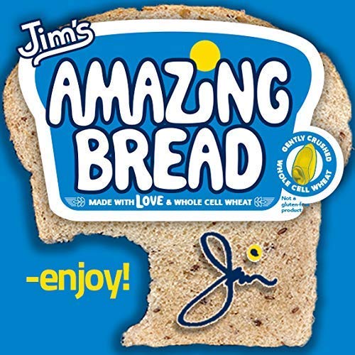 Organic Whole Wheat Bread - 2lb Sliced Loaf, Gluten Inactive, 5g Fiber, 6 All-Natural Ingredients | Healthy Breakfast & Sandwich Bread for Families (Pack of 12)