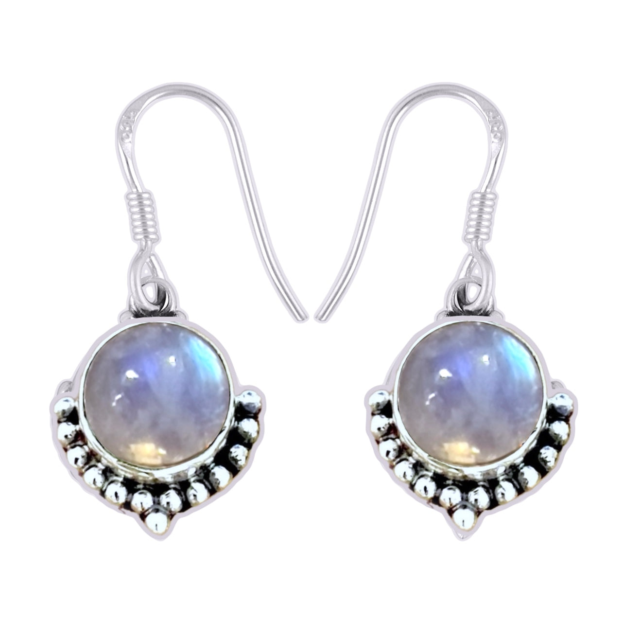 Boho Moonstone Earrings for Women – Handmade Sterling Silver Dangle Earrings – Perfect for Boho Chic, Festival, and Everyday Wear