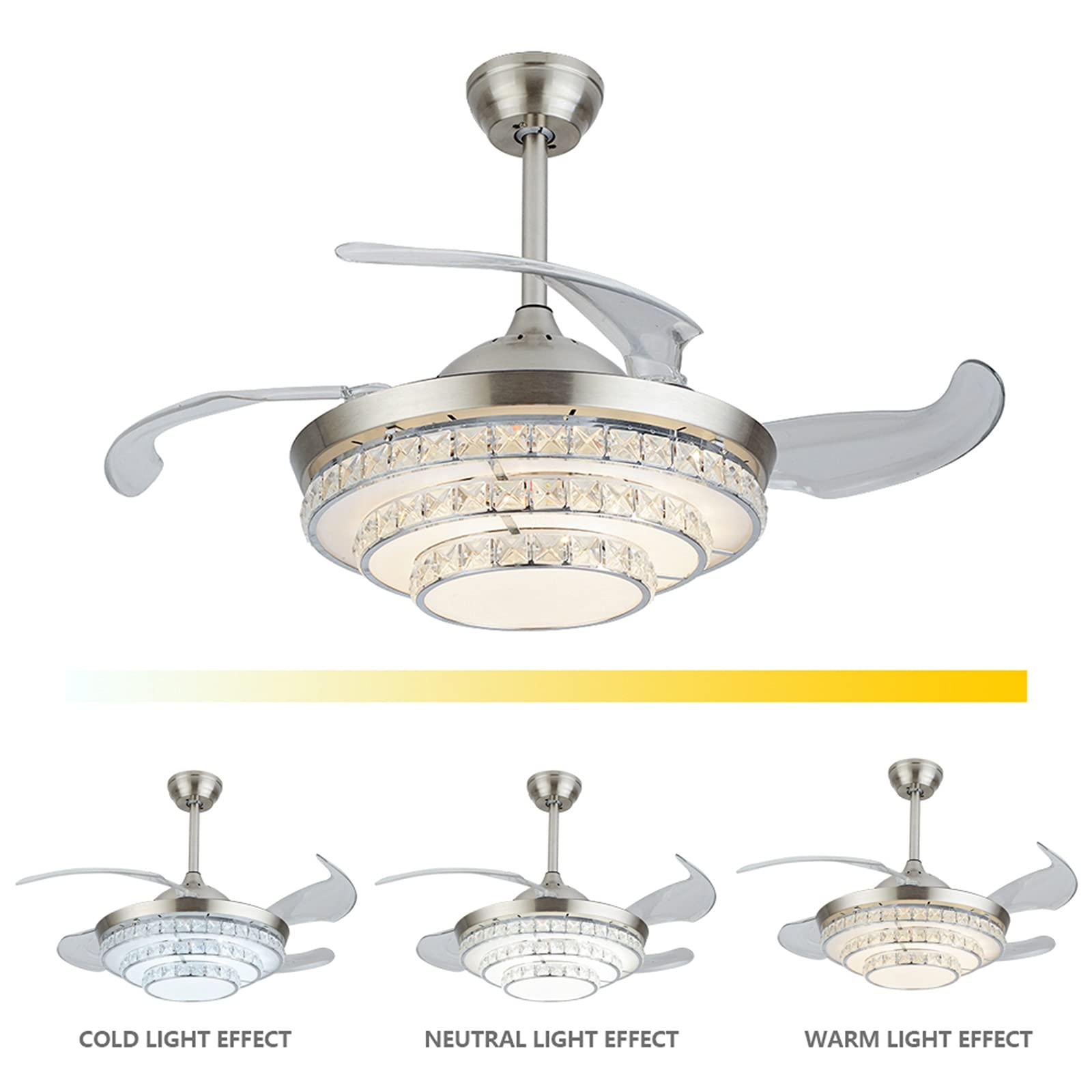 Modern Ceiling Fan with Lights - 42