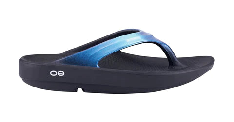 OOFOS Women's Oolala Atlantis Recovery Sandals - Lightweight Comfort Slides for Post-Workout, Yoga & Relaxation - Perfect for Beach, Pool & Home Use