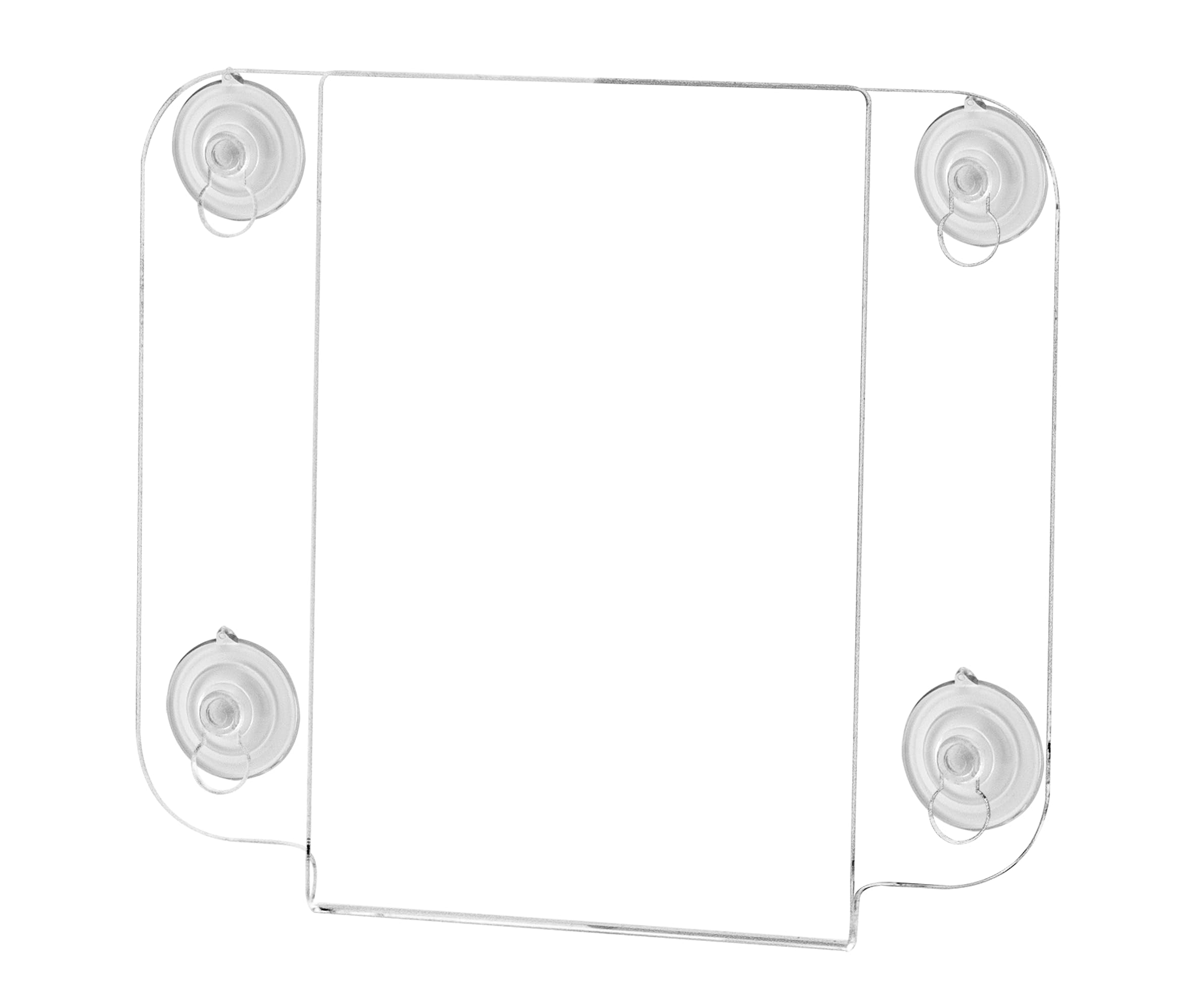 2 Pack 4x6 Inch Double Sided Suction Cup Sign Holders - Indoor/Outdoor Window & Glass Wall Mount for Advertising, Hours of Operation, Directions & Photo Notices - Perfect for Retail Stores, Restaurants & Office Signage