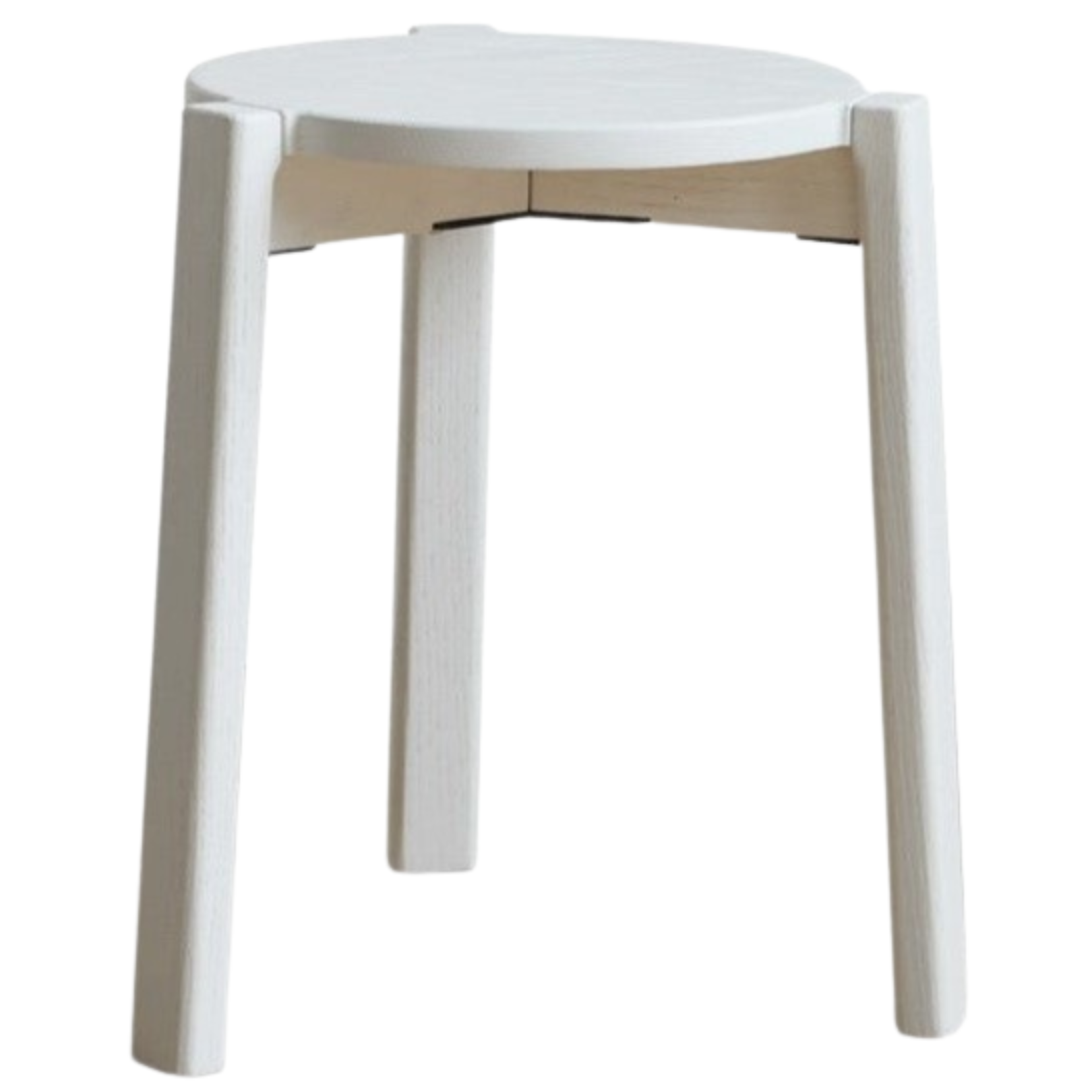 Solid Oak Wood Stacking Stool - Durable & Space-Saving Bar Stool for Kitchen Island, Dining Room, or Outdoor Patio Use