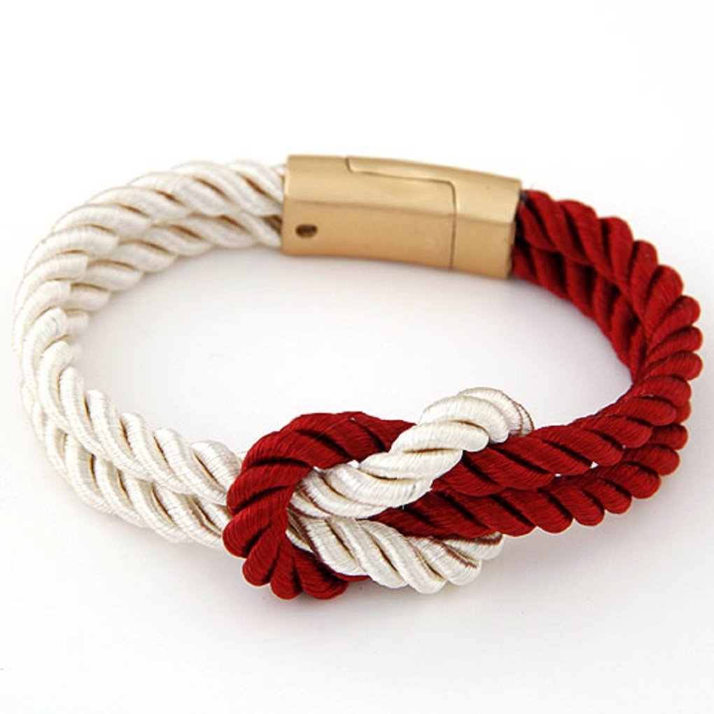 The Crafty Owl Rope Knot Bracelets with Magnetic Clasp - Unisex Adjustable Wristbands for Men & Women | Perfect for Outdoor Activities, Yoga, Travel & Everyday Wear