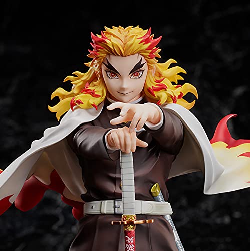Aniplex Demon Slayer: Kimetsu no Yaiba Kyojuro Rengoku 1/8 Scale Figure - Flame Hashira Collectible Statue for Anime Fans & Home Decor