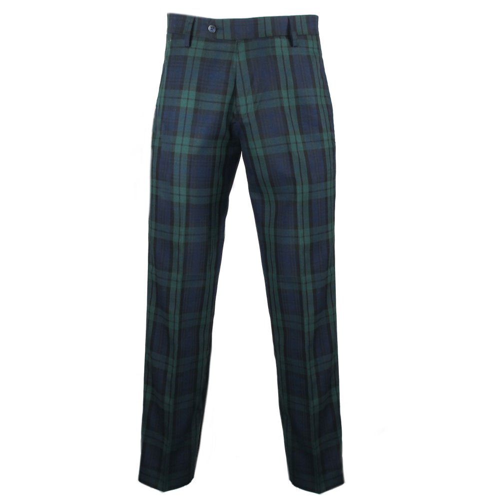 Men's Traditional Scottish Tartan Golf Trousers - 31
