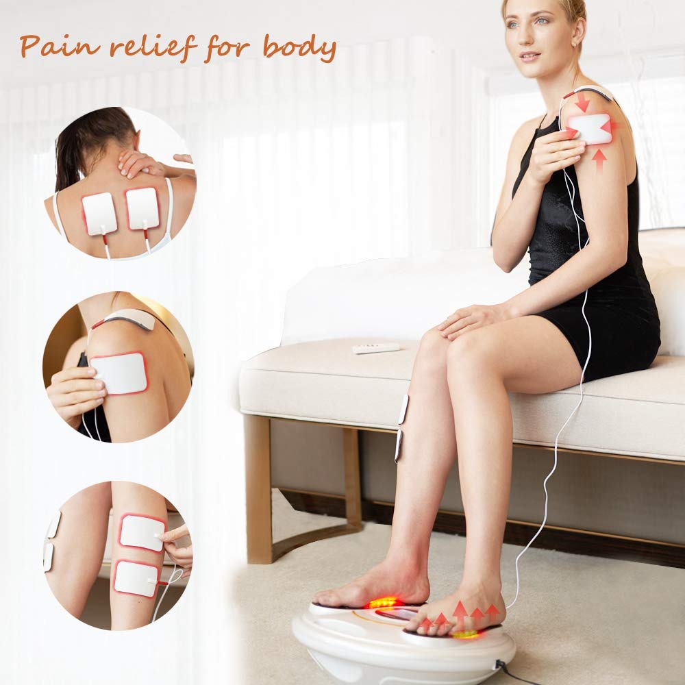 OSITO Circulation & Nerve Muscle Stimulator - TENS & EMS Therapy for Foot Circulation, Neuropathy Relief, Leg Pain, Body Relaxation & Massage - Clinically Proven for Home & Clinical Use