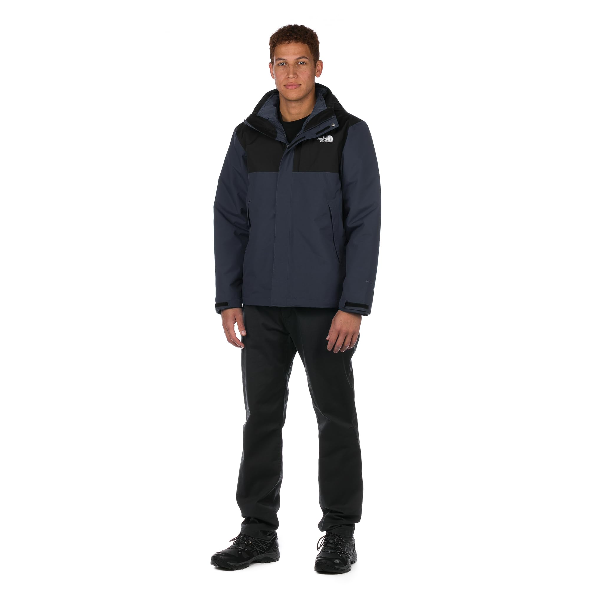 THE NORTH FACE Men's Lone Peak Monte Bre Triclimate 2 Jacket - Waterproof Windproof 3-in-1 Outdoor Jacket for Hiking, Camping & Winter Sports, Summit Navy, Small