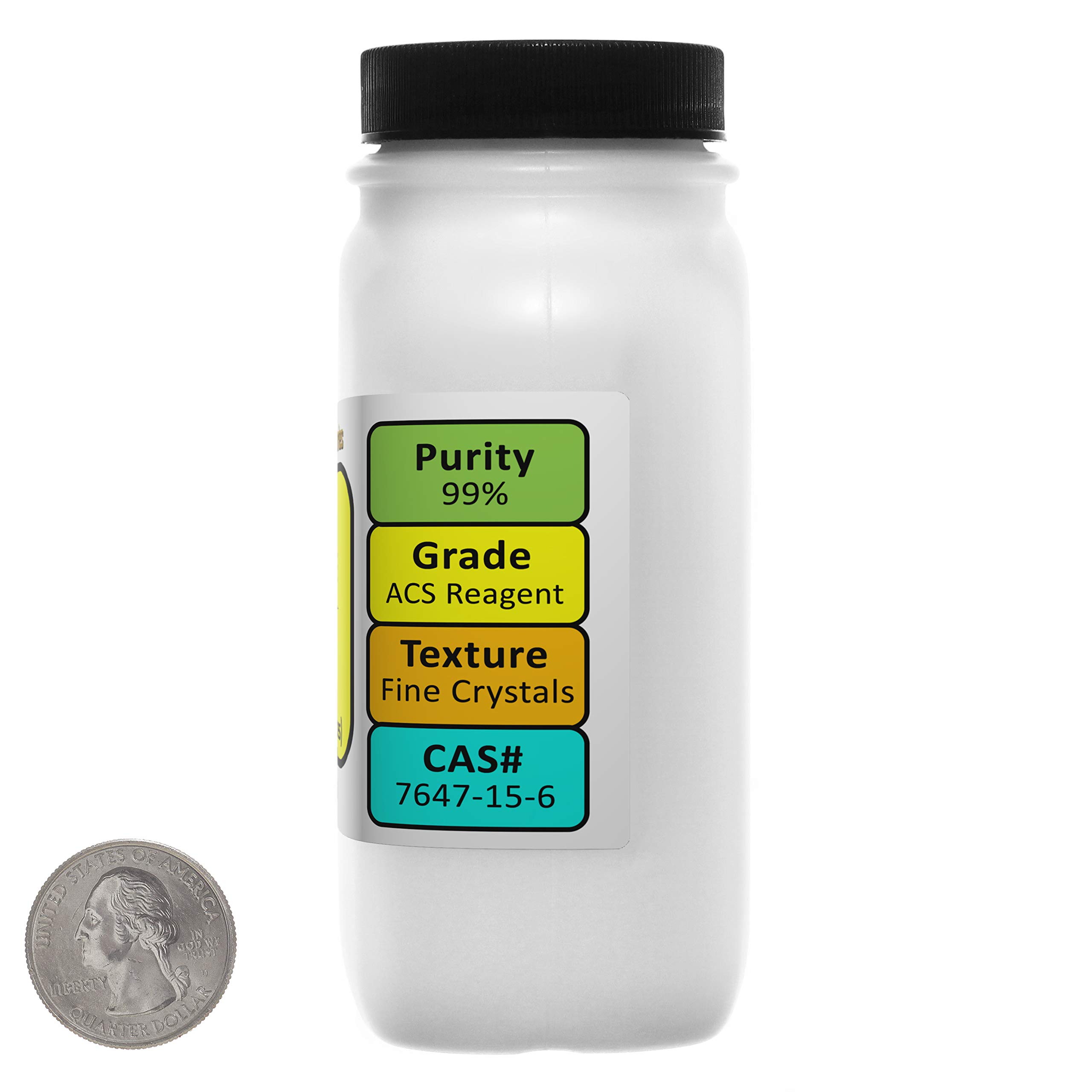 Sodium Bromide 99% ACS Grade 1lb Bottle for Lab & Water Treatment