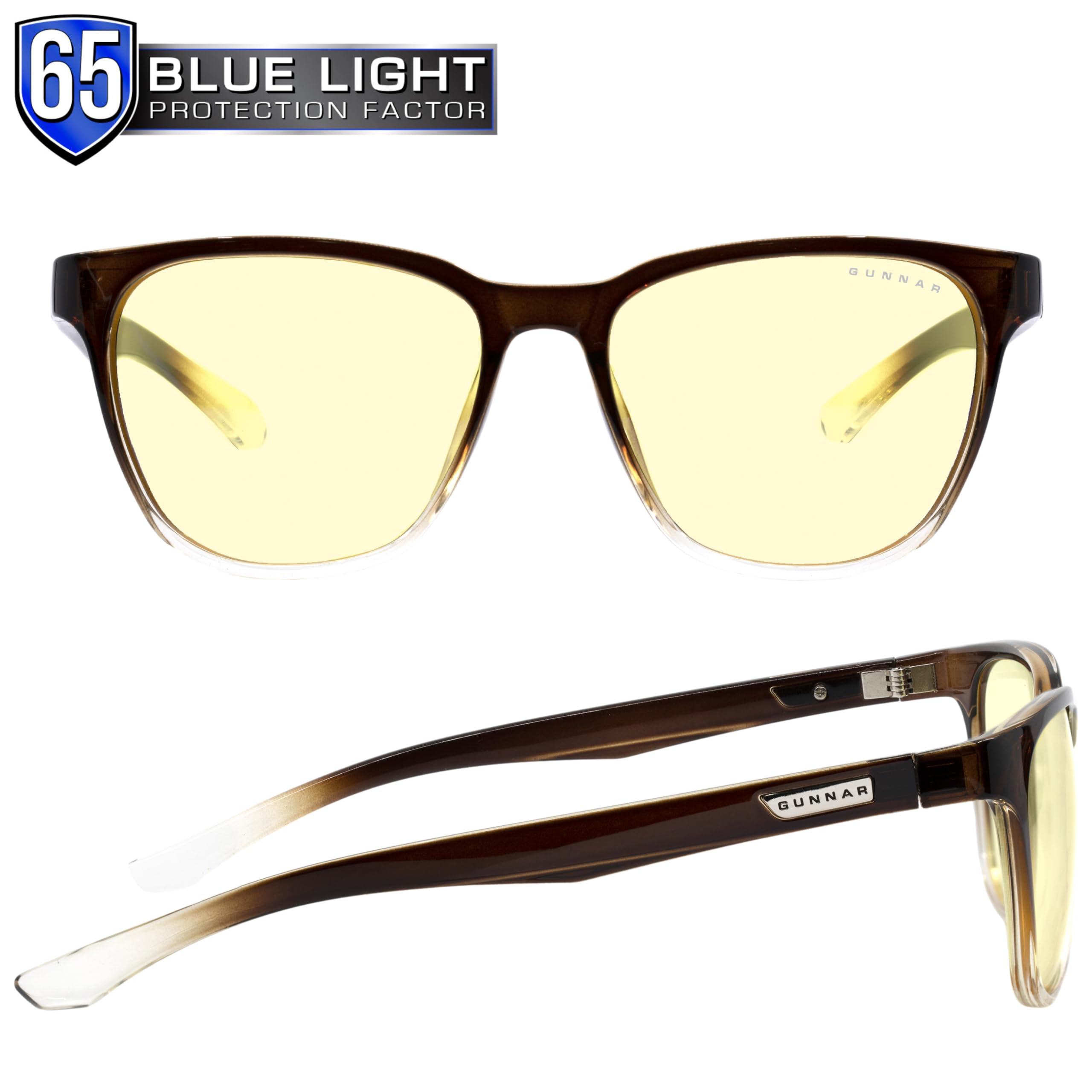 GUNNAR Gaming & Computer Glasses with Blue Light Blocking & UV Protection - Reduce Eye Strain for Gamers & Office Workers - Berkeley Style Eyewear for Digital Screen Use