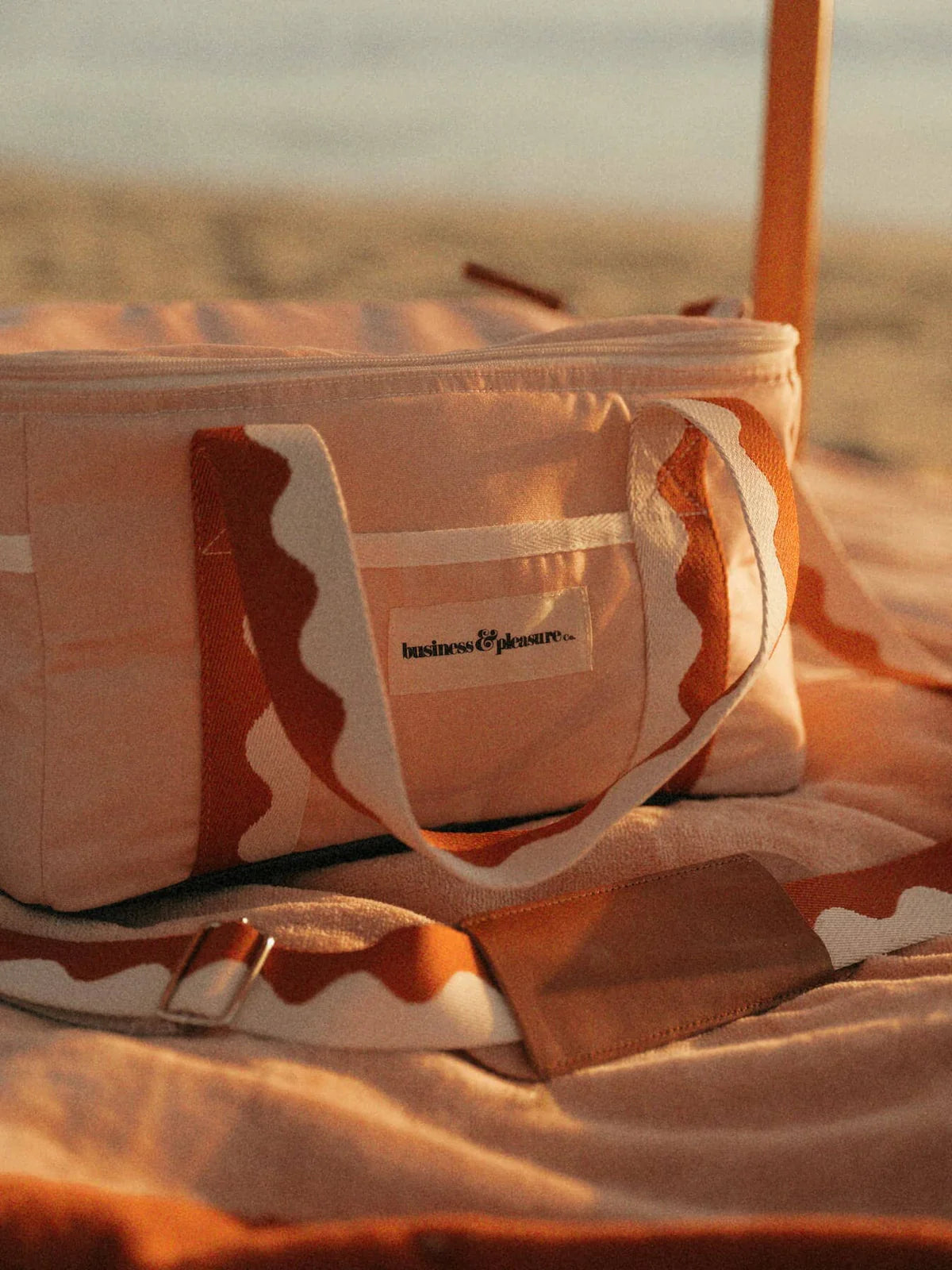 Premium BUSINESS & PLEASURE Cooler - Insulated Soft-Sided Lunch Bag with Leakproof Liner, Rivie Pink - Perfect for Office, Picnics, Beach & Outdoor Adventures