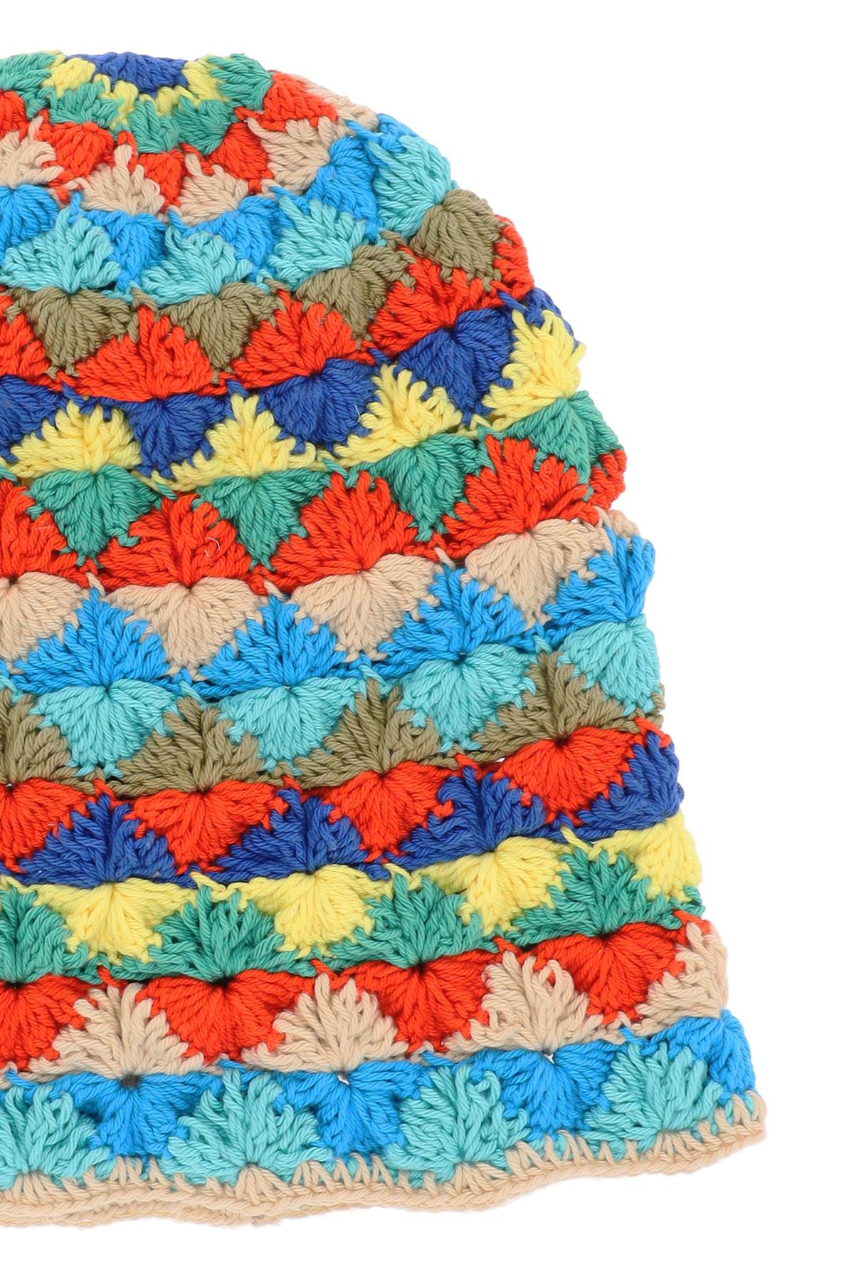 Alanui Crochet 'Over the Rainbow' Cloche Hat - Boho Chic Women's Summer Beach Hat for Outdoor Music Festivals & Vacation