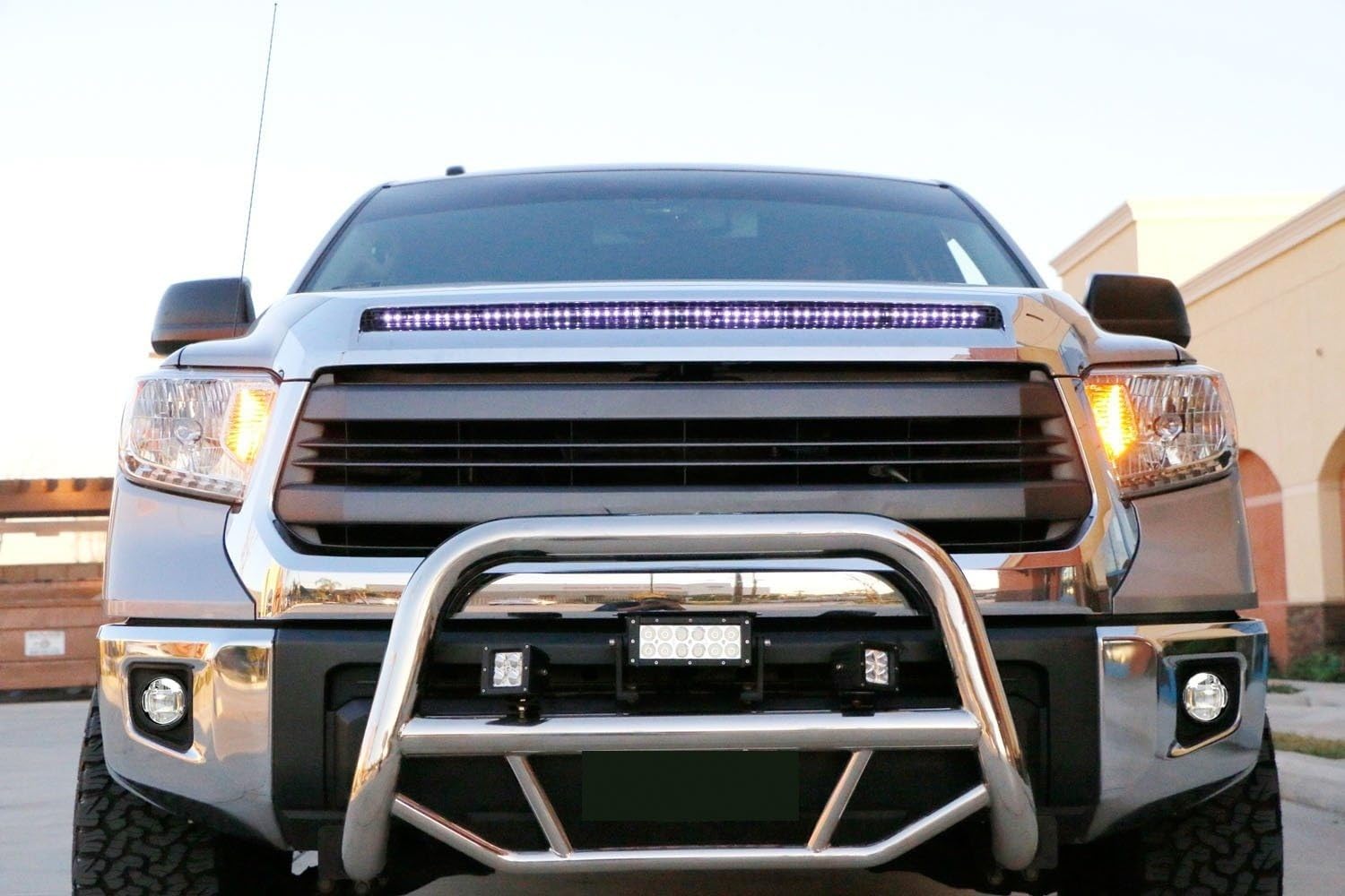 iJDMTOY High Power XB-D LED Fog Lights & Driving Lights Kit for 2014-2021 Toyota Tundra - Includes Garnish Bezels & Wiring Harness | Durable Off-Road Lighting for Night Driving & Foggy Conditions