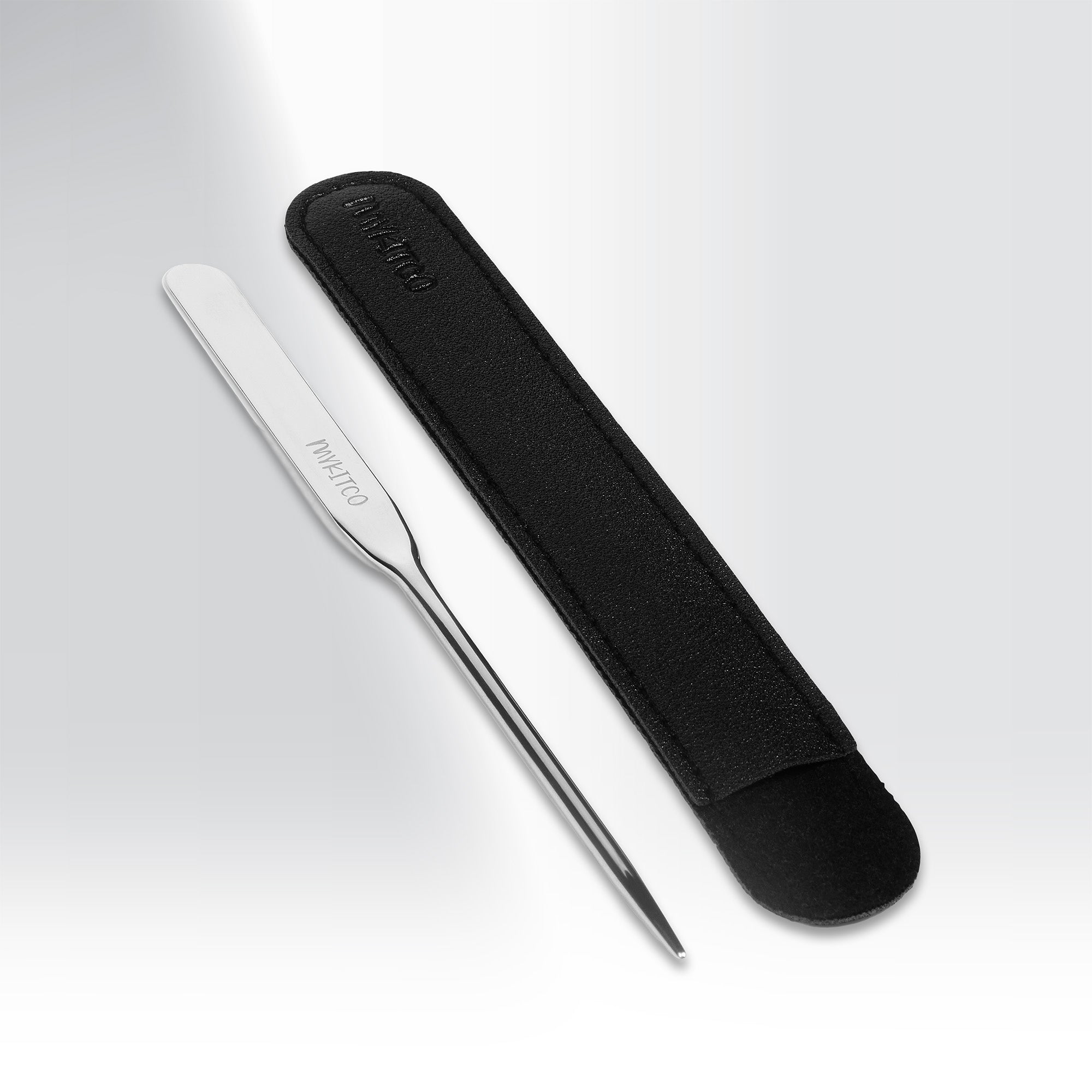 Premium Stainless Steel Swatching Spatula for Makeup Artists - Perfect for Foundation, Concealer & Cream Blending - Ideal for Professional & Home Beauty Use