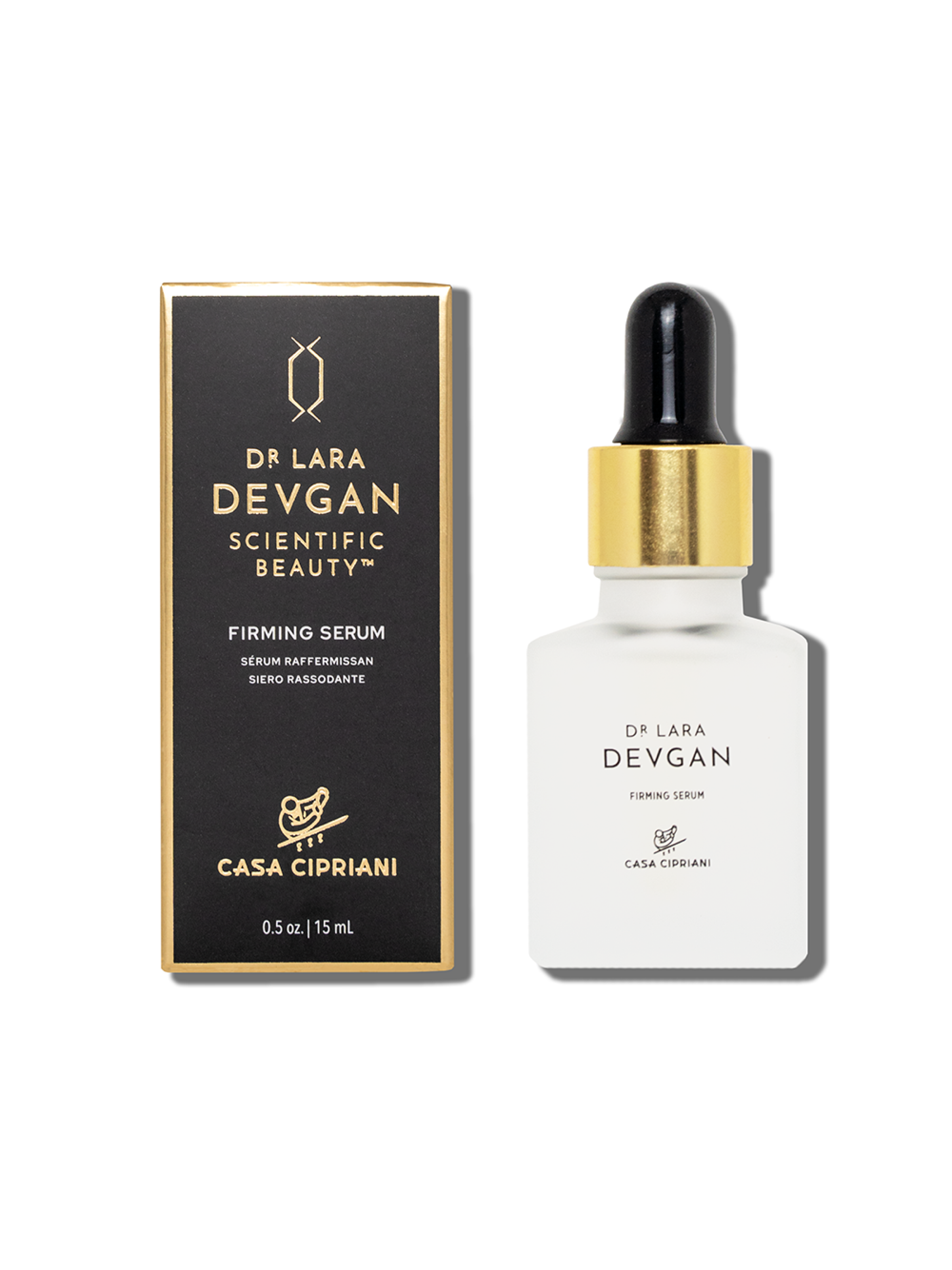 Dr. Devgan x Casa Cipriani Anti-Aging Firming Serum with Hyaluronic Acid & Peptides - Luxe Skincare for Wrinkles & Fine Lines | Perfect for Night Routine & Special Occasions