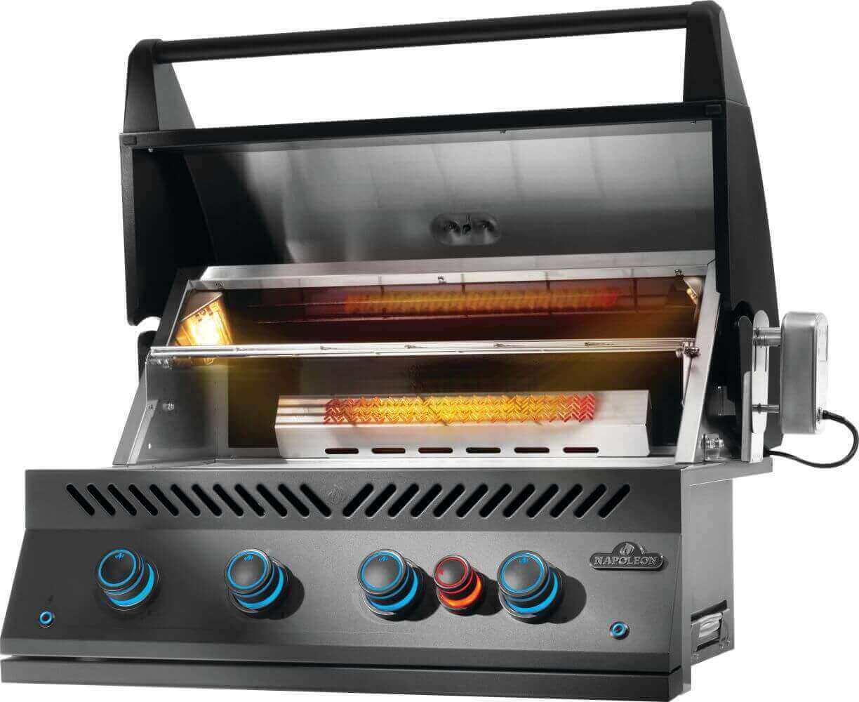 Napoleon 700 Series 32-Inch Built-In Phantom Gas Grill - Outdoor Kitchen, Backyard BBQ, Patio Cooking for Home Chefs
