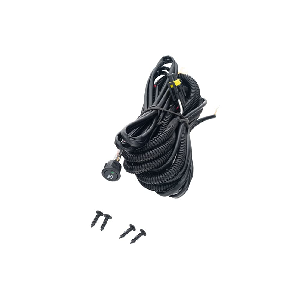 2017-2018 Ford Fusion LED Fog Lights Kit with Bezel Switch & Wiring Harness - Upgrade Your Car's Visibility for Night Driving & Bad Weather