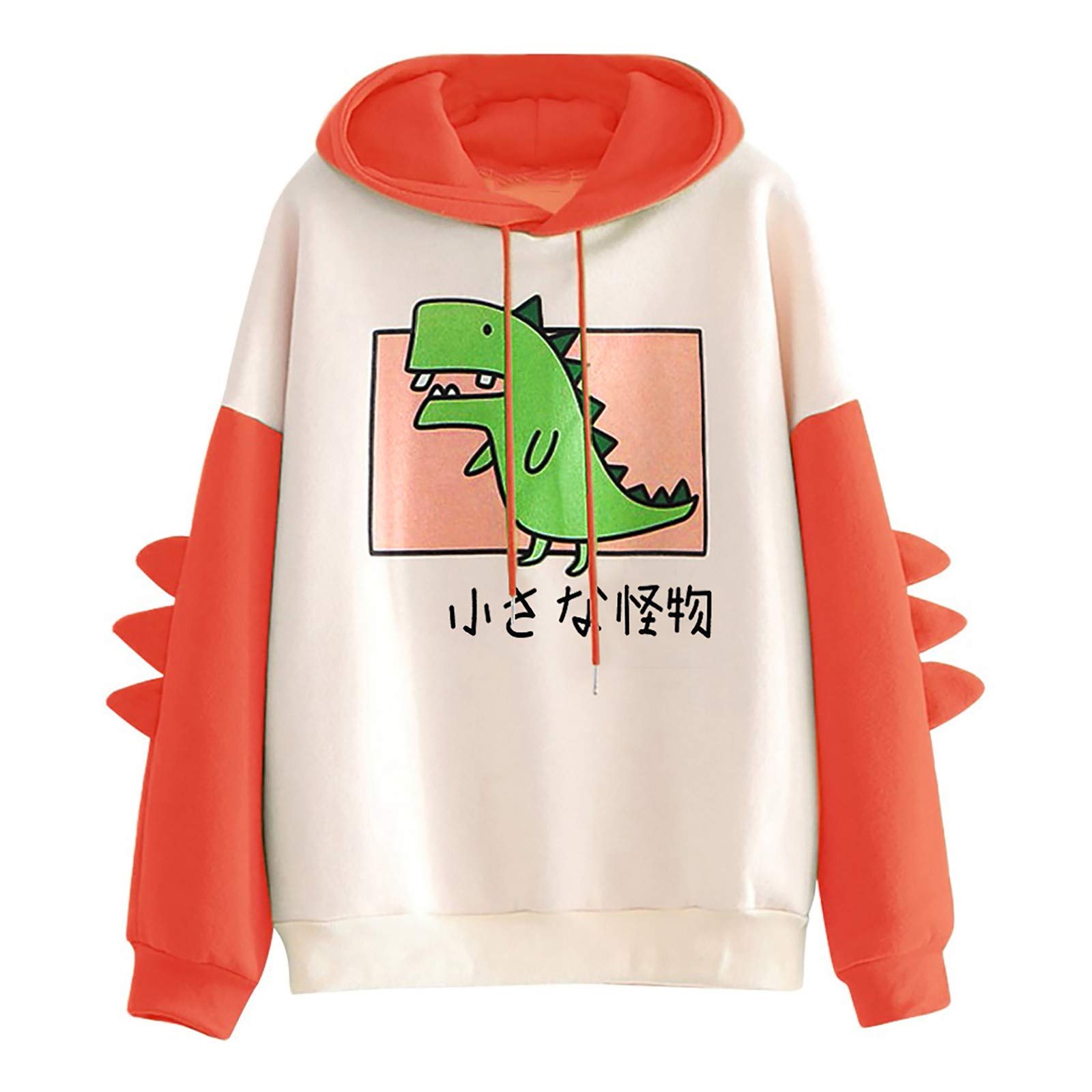 TARIENDY Women's Dinosaur Hoodie - Stylish Long Sleeve Pullover for Teens & Juniors, Cute Graphic Sweatshirt for Casual Wear & Outdoor Adventures