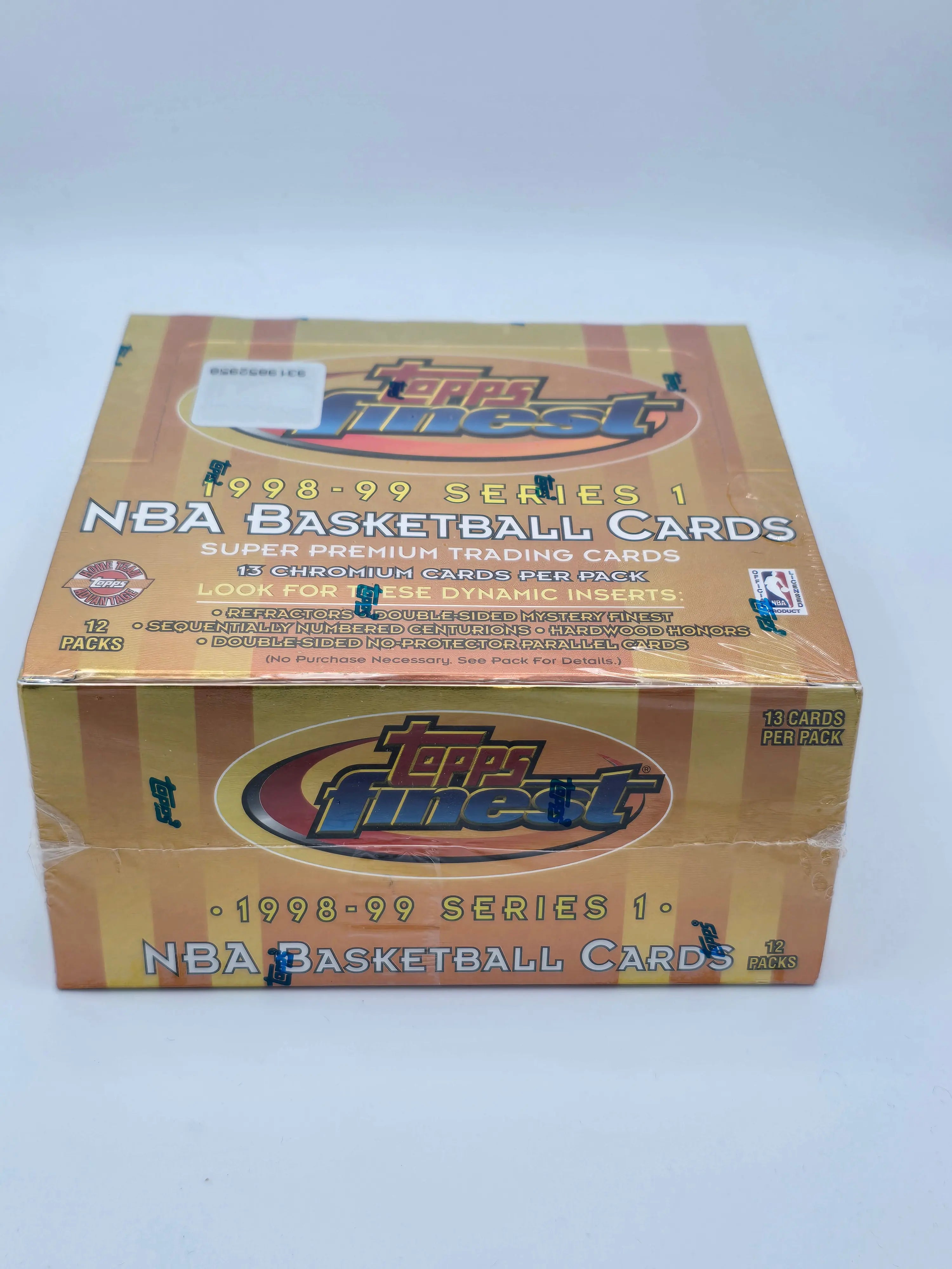 1998-99 Topps Finest NBA Basketball Series 1 Unopened Sealed Hobby Box - Rare Collectible Cards for Basketball Fans & Investors - Perfect for Display, Trading, and Nostalgic Sports Memorabilia Collections