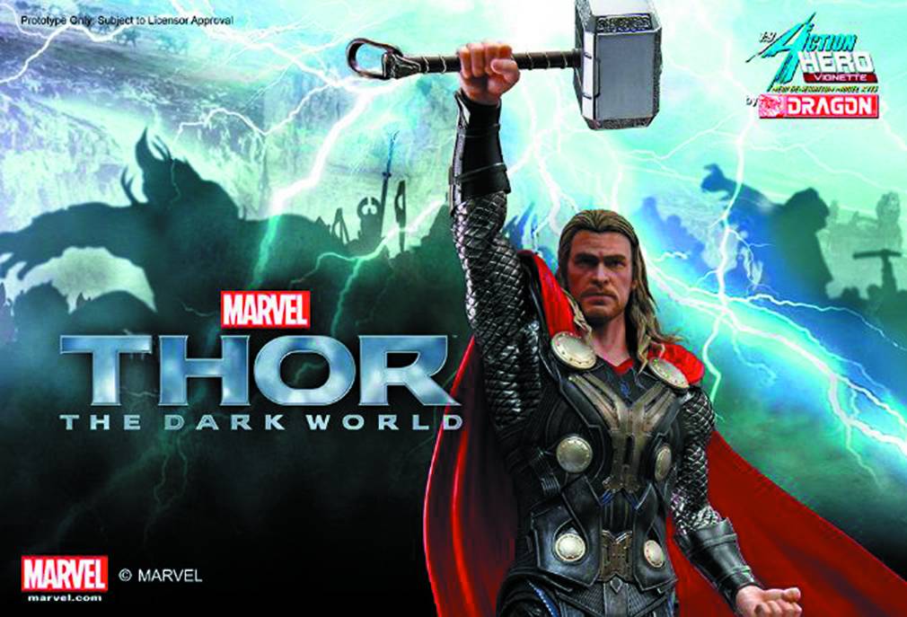 Thor The Dark World 1/9 Scale Action Figure - Premium Collectible Model for Marvel Fans | Perfect for Display, Gifts, and Comic Book Collections