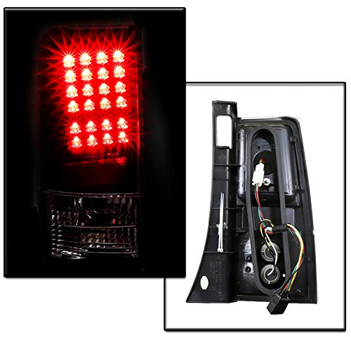 High-Quality LED Tail Brake Lights Rear Lamps - Black - Compatible With 2003-2006 Scion xB - Perfect for Night Driving & Enhanced Safety