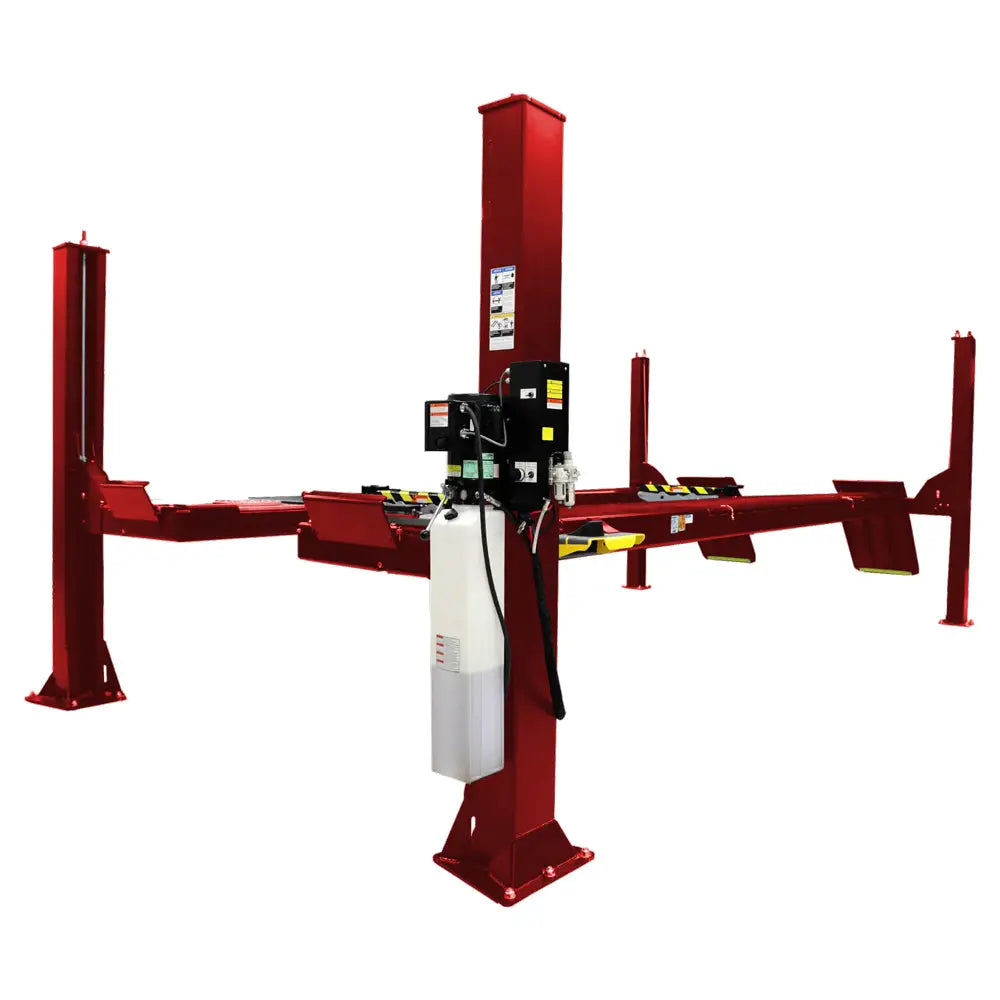 Challenger 4115XFO 4-Post Flat Deck Car Lift - 15,000 lbs Capacity for Auto Repair Shops & Home Garages - Heavy Duty Vehicle Service Equipment