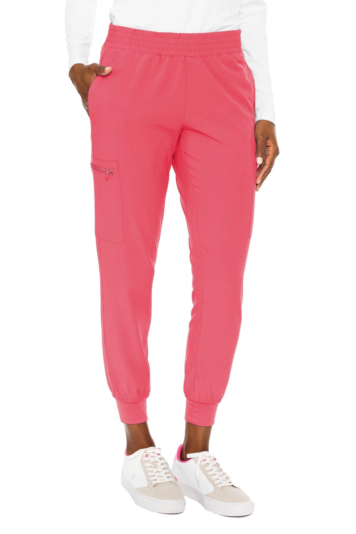 Med Couture Women's Energy Collection Seamed Jogger Scrub Pants - Comfortable Medical Scrubs for Nurses & Healthcare Professionals - Perfect for Hospital Shifts & Clinical Work