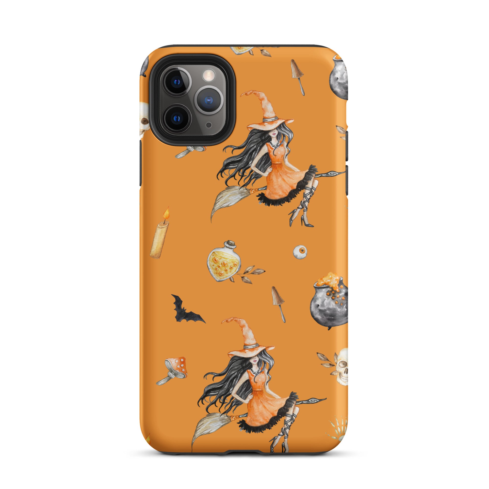 Premium Witch's Broomstick iPhone Case - Durable Protective Cover for iPhone 13/14/15 Pro Max - Perfect for Halloween, Cosplay & Witch-Themed Parties