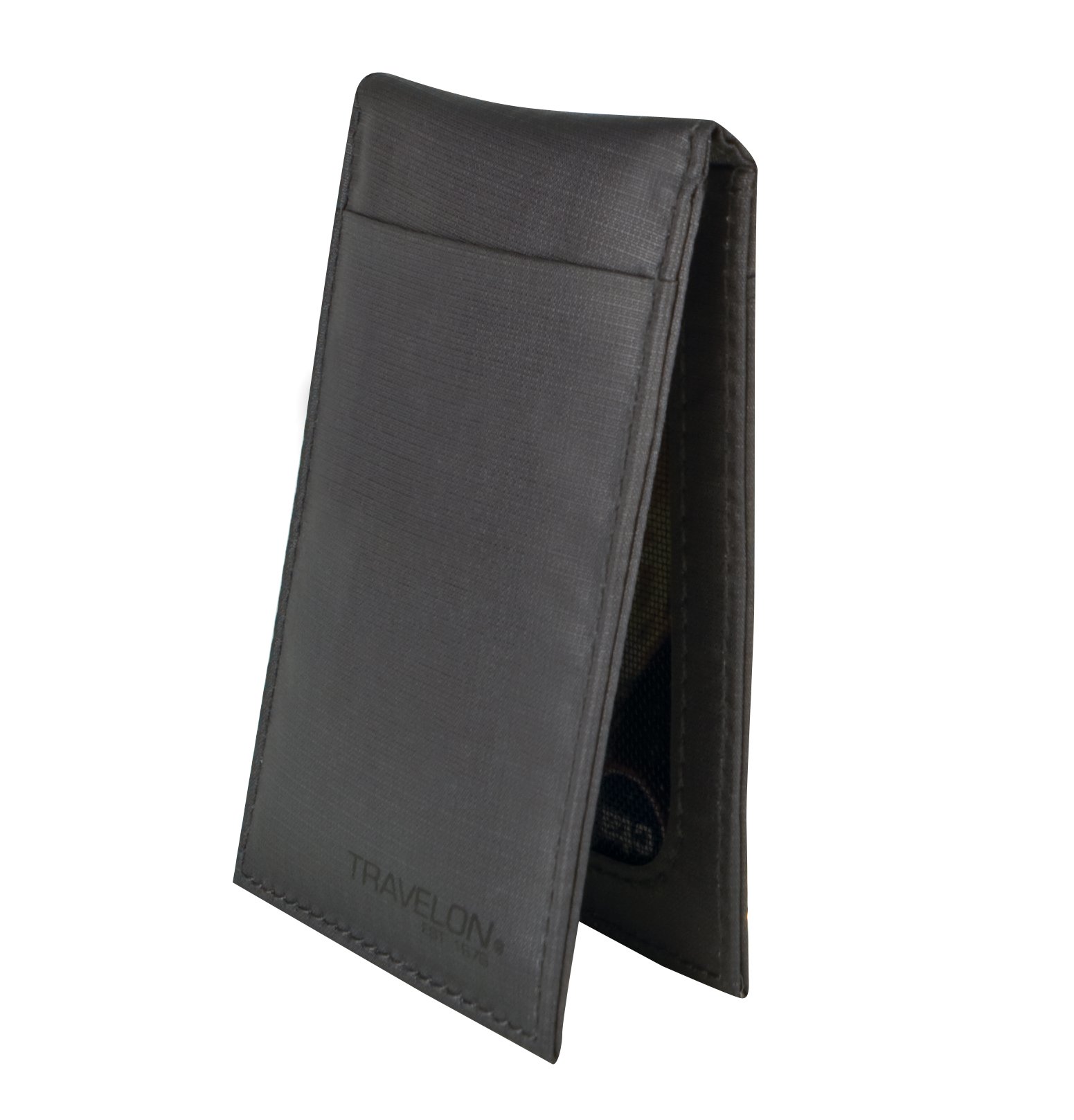 Travelon RFID Blocking Luggage ID Badge Holder - Secure Passport & Credit Card Protector for Travel | Off Black | One Size | Perfect for Airports, Hotels & Business Trips
