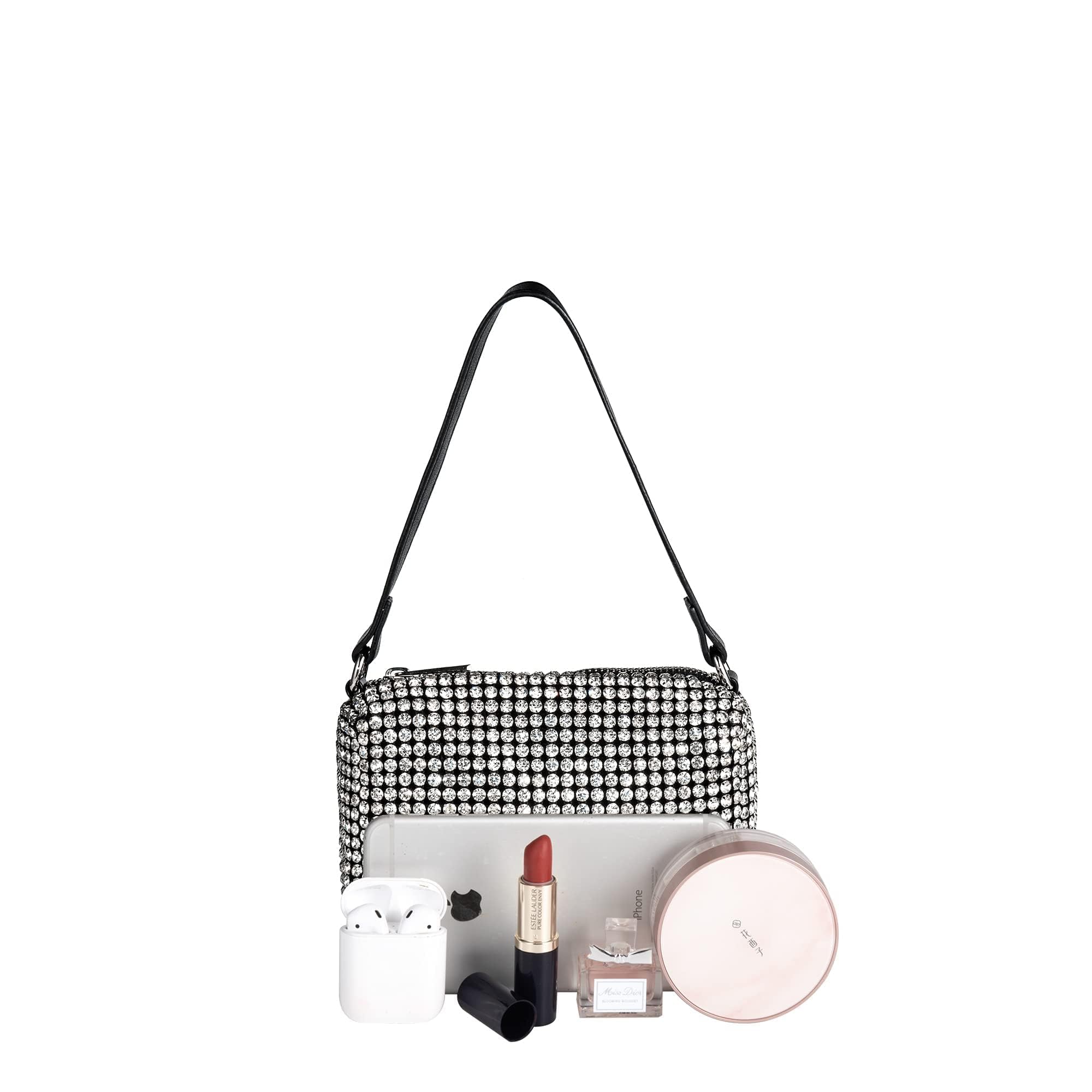 Sparkling Rhinestone Crossbody Bag for Women - Elegant Evening Clutch & Shoulder Purse for Parties, Weddings & Special Occasions | Perfect for Prom, Cocktail Events & Date Nights
