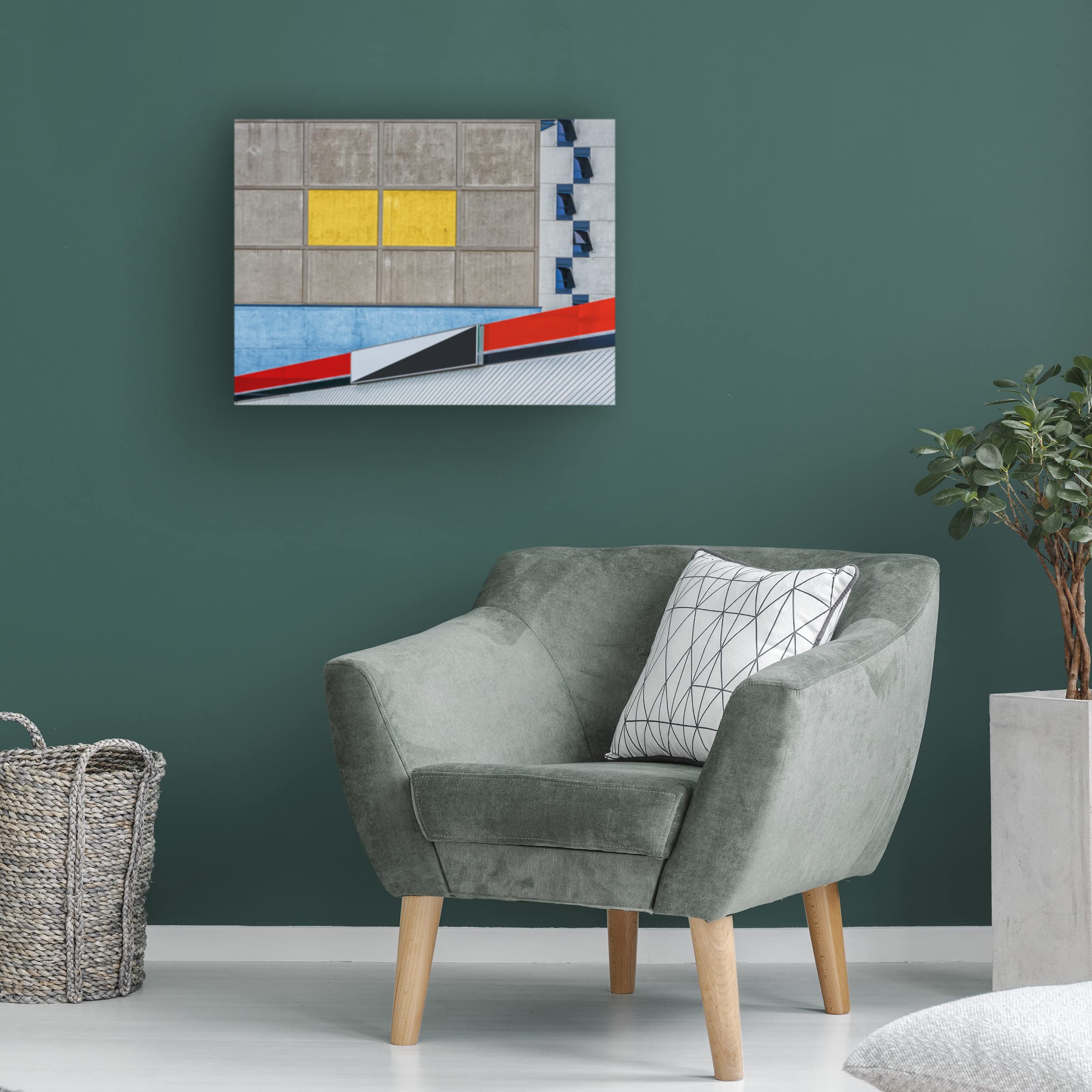 Wayne Pearson 'What Can I Say' Canvas Wall Art Print - Modern Abstract Painting for Living Room, Bedroom & Office Decor | Trademark Fine Art Collection