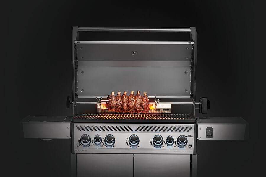 Napoleon 69911 Rotisserie Kit for Gas Grills (Models 365, 425, 525, 625) - Perfect for Backyard BBQs, Rotisserie Chicken & Slow Roasting