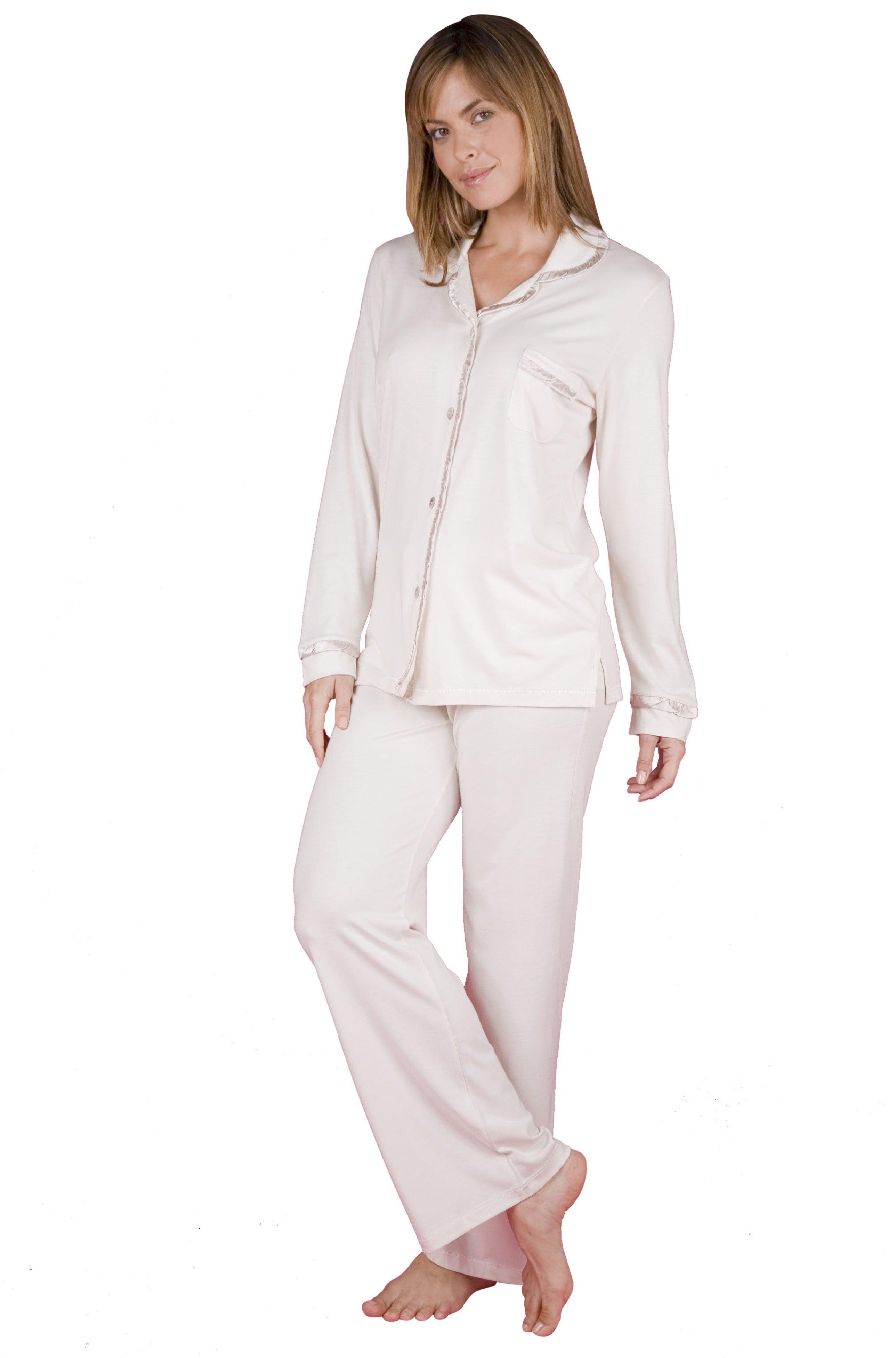 Sophie Basic Long Sleeve Men's Pajama Set - Soft Cotton Sleepwear for Comfortable Nights, Lounge Wear & Relaxation at Home