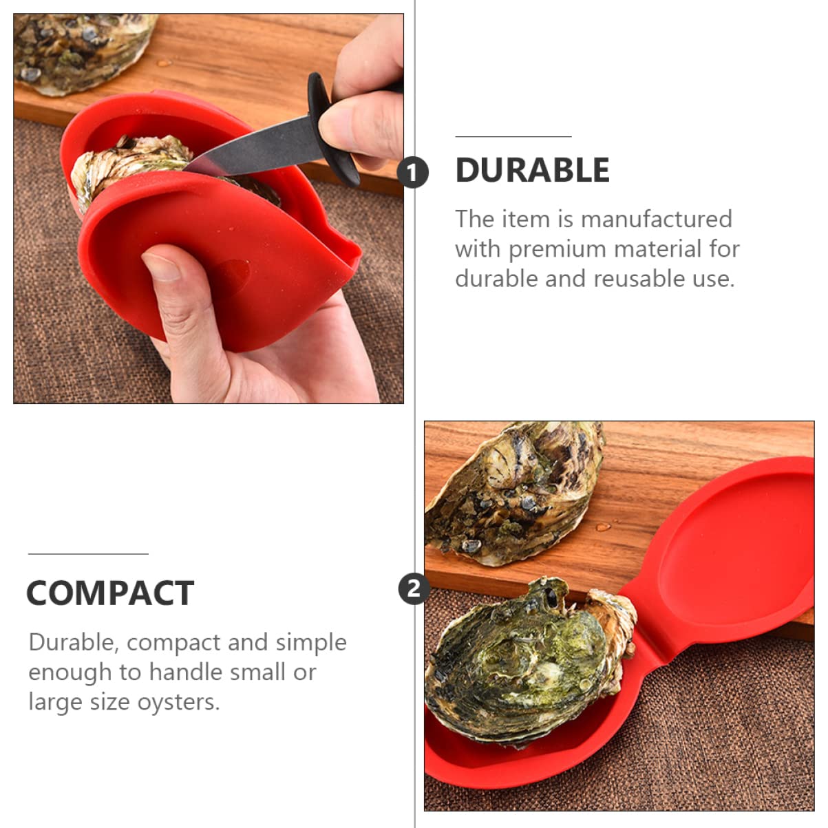 UPKOCH 3-Pack Silicone Pot Holders - Heat Resistant Oven Gloves & Kitchen Clamp for Cooking, Baking, Grilling - Perfect for Handling Hot Pots, Pans, BBQ, and Seafood Shucking - Durable Household Protective Tools