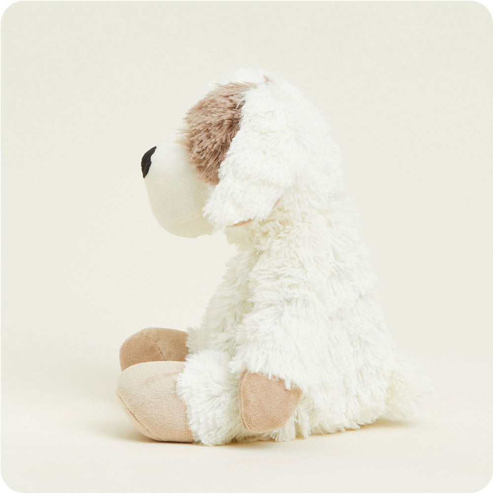 Weighted Heated Stuffed Animal Puppy - Warmies Plush Toy for Anxiety Relief & Comfort - Perfect for Kids, Adults & Pets - Cozy Gift for Cold Weather & Stress Relief