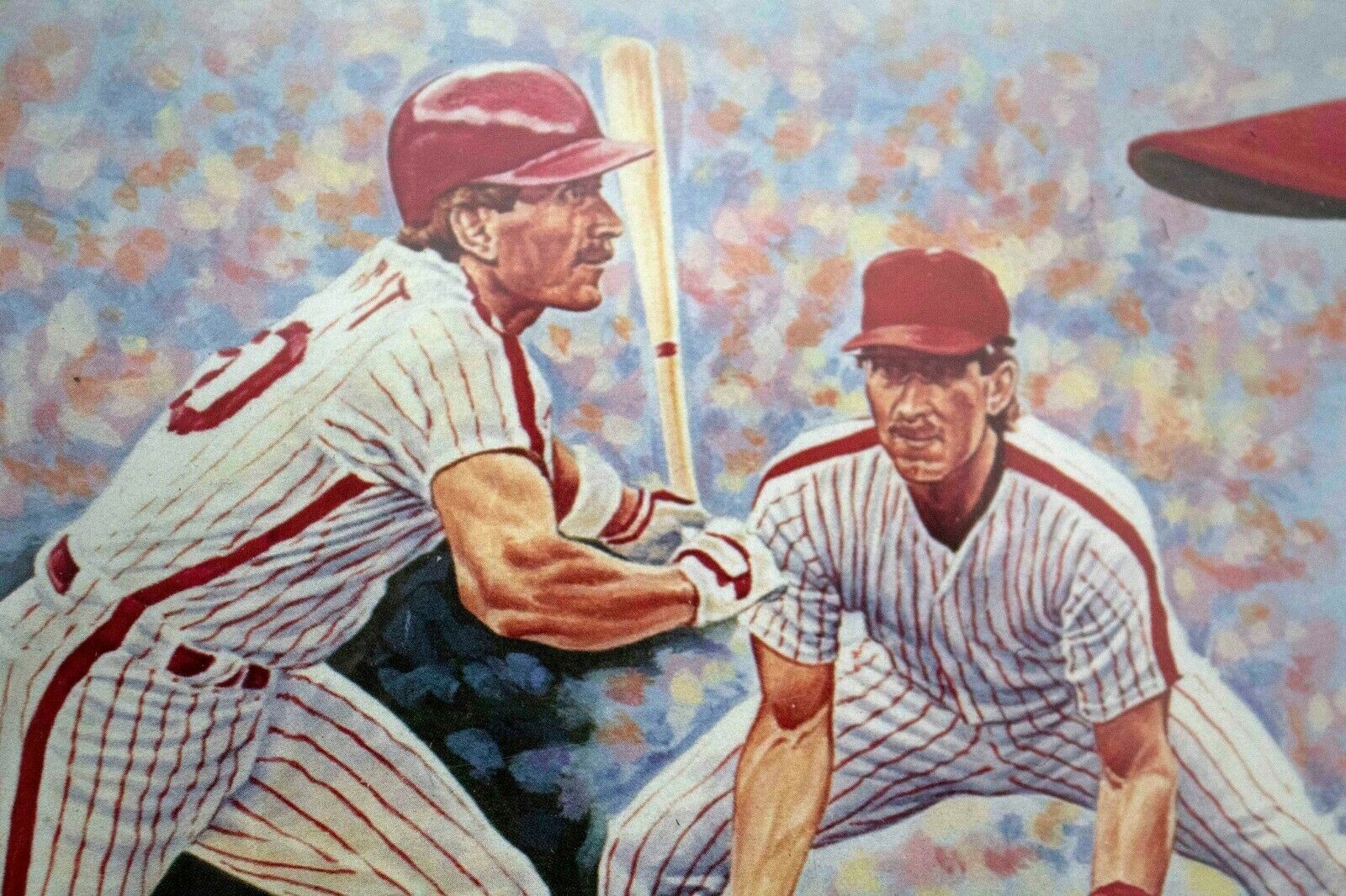 Mike Schmidt Autographed Rawlings Vintage Baseball Poster 1991 - Perfect for Sports Memorabilia Collectors, Man Cave Decor, and Philadelphia Phillies Fans