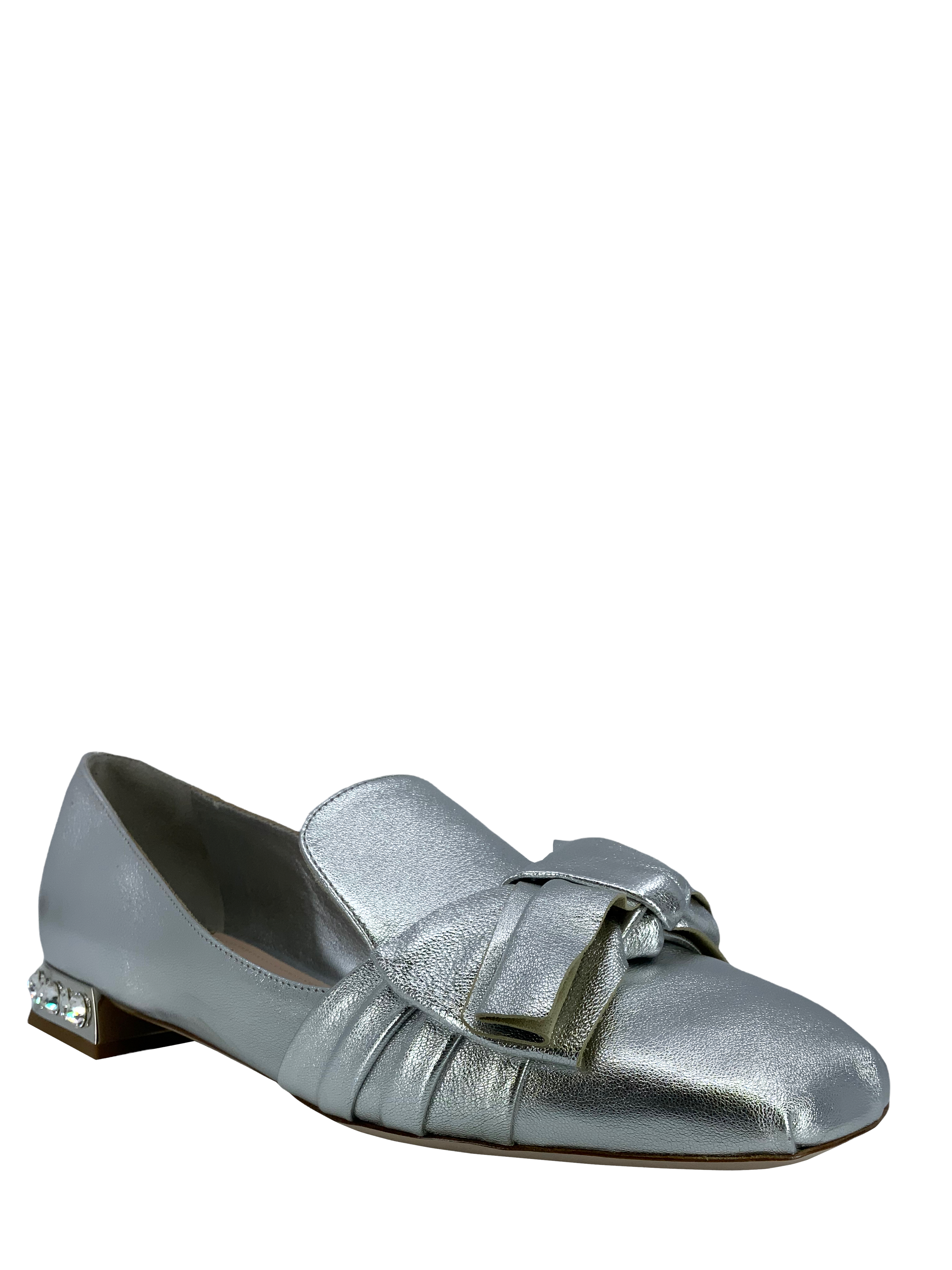 Miu Miu Women's Leather Jeweled Heel Pumps Shoes Size 8.5 - Elegant Dress Shoes for Weddings, Parties & Special Occasions