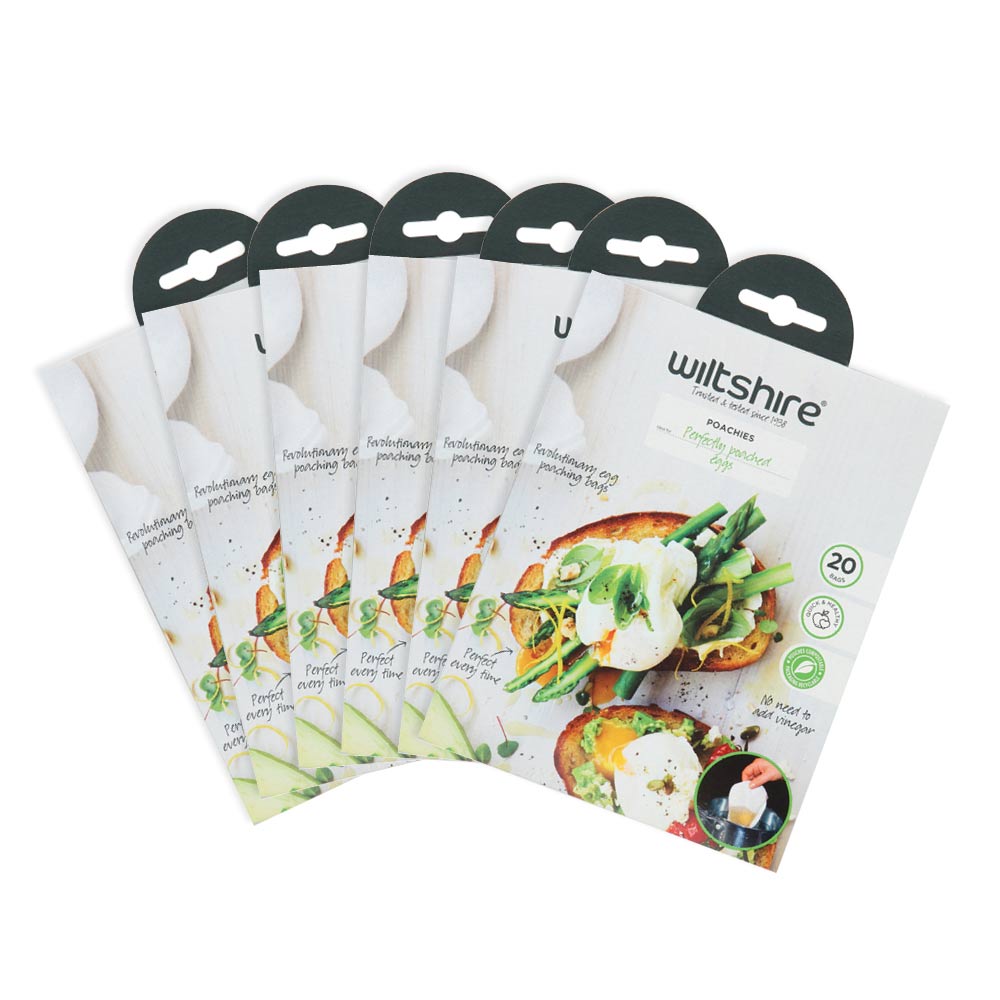 Poachies 6-Pack Silicone Egg Poachers - Perfect for Boiled, Poached & Steamed Eggs - Ideal for Breakfast, Meal Prep & Healthy Cooking