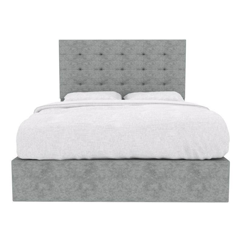 Edith Fabric Drawer Bed Frame with Storage - Queen Size Platform Bed with Underbed Storage Drawers for Small Spaces | Perfect for Apartments, Dorms & Guest Rooms